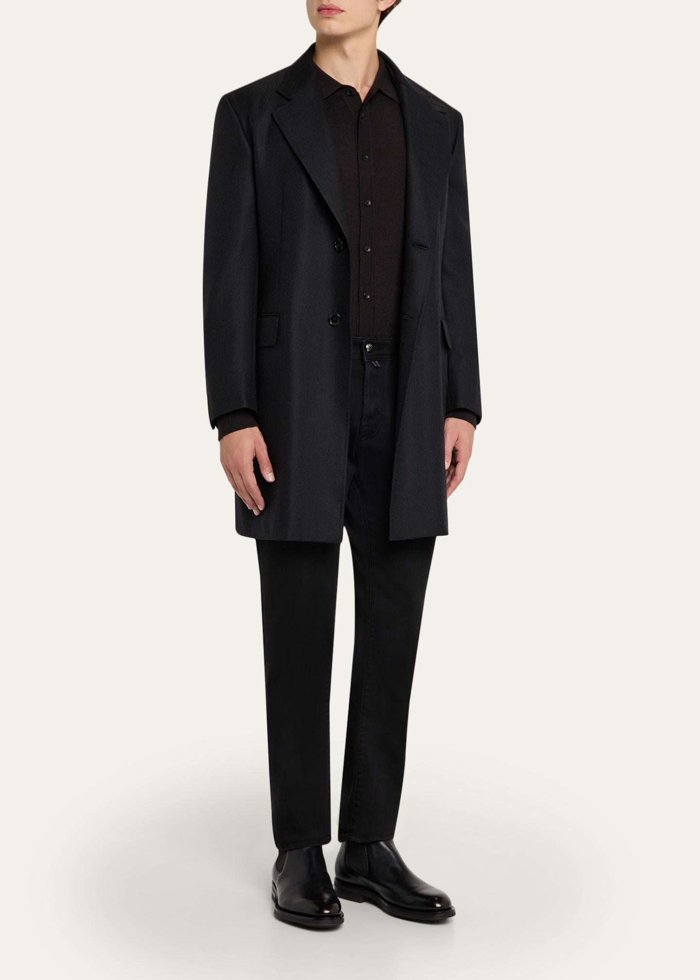 Jacob Cohen Men's Bard Black Denim Slim Five-Pocket Jeans
