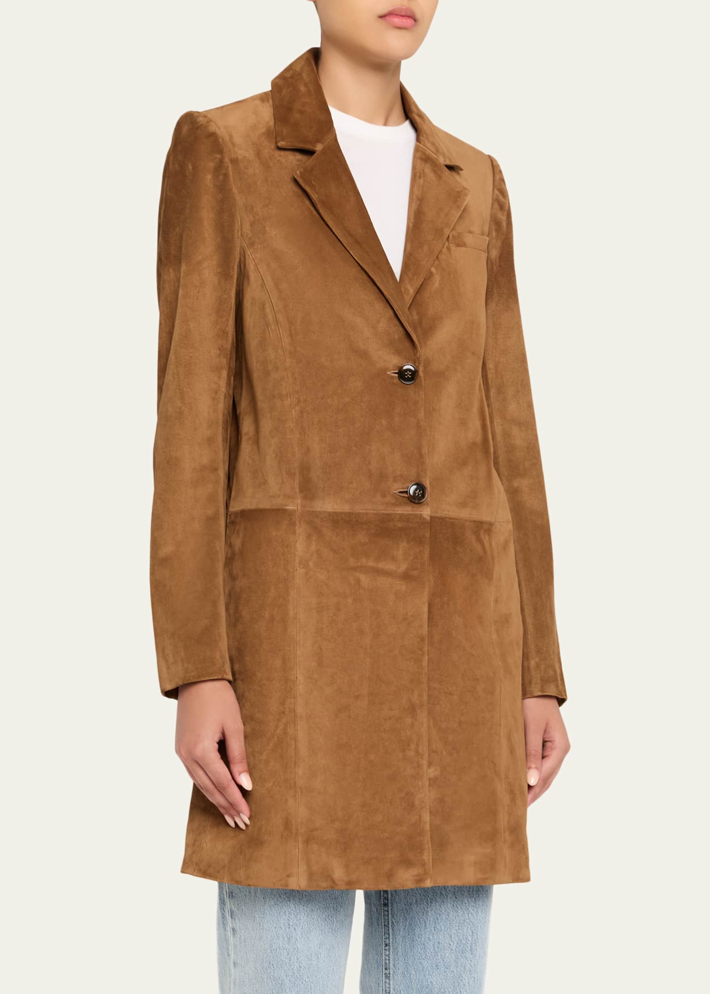 TWP Easy Suede Car Coat Image 4 of 5