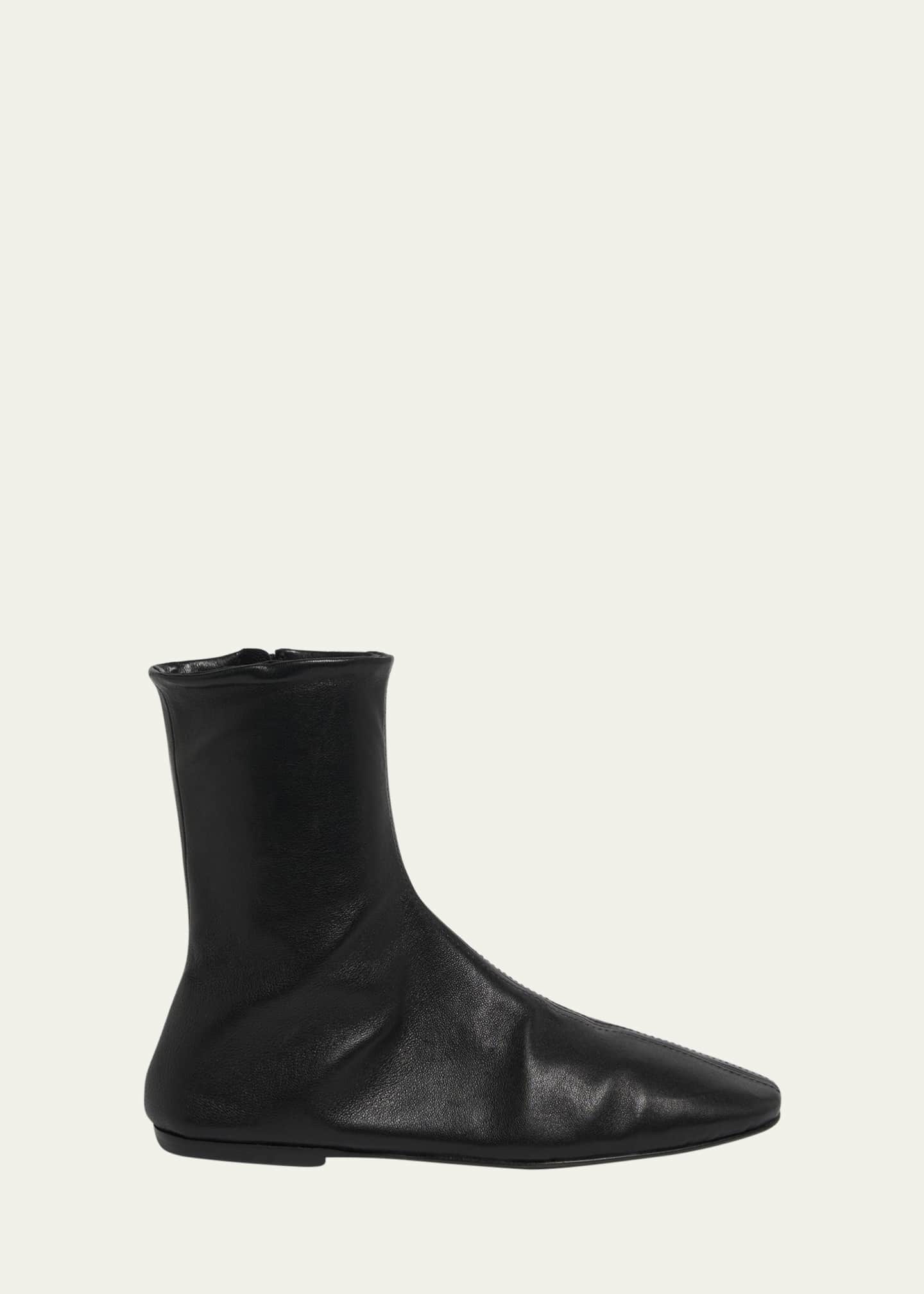 Dries Van Noten Leather Sock Booties - Bergdorf Goodman