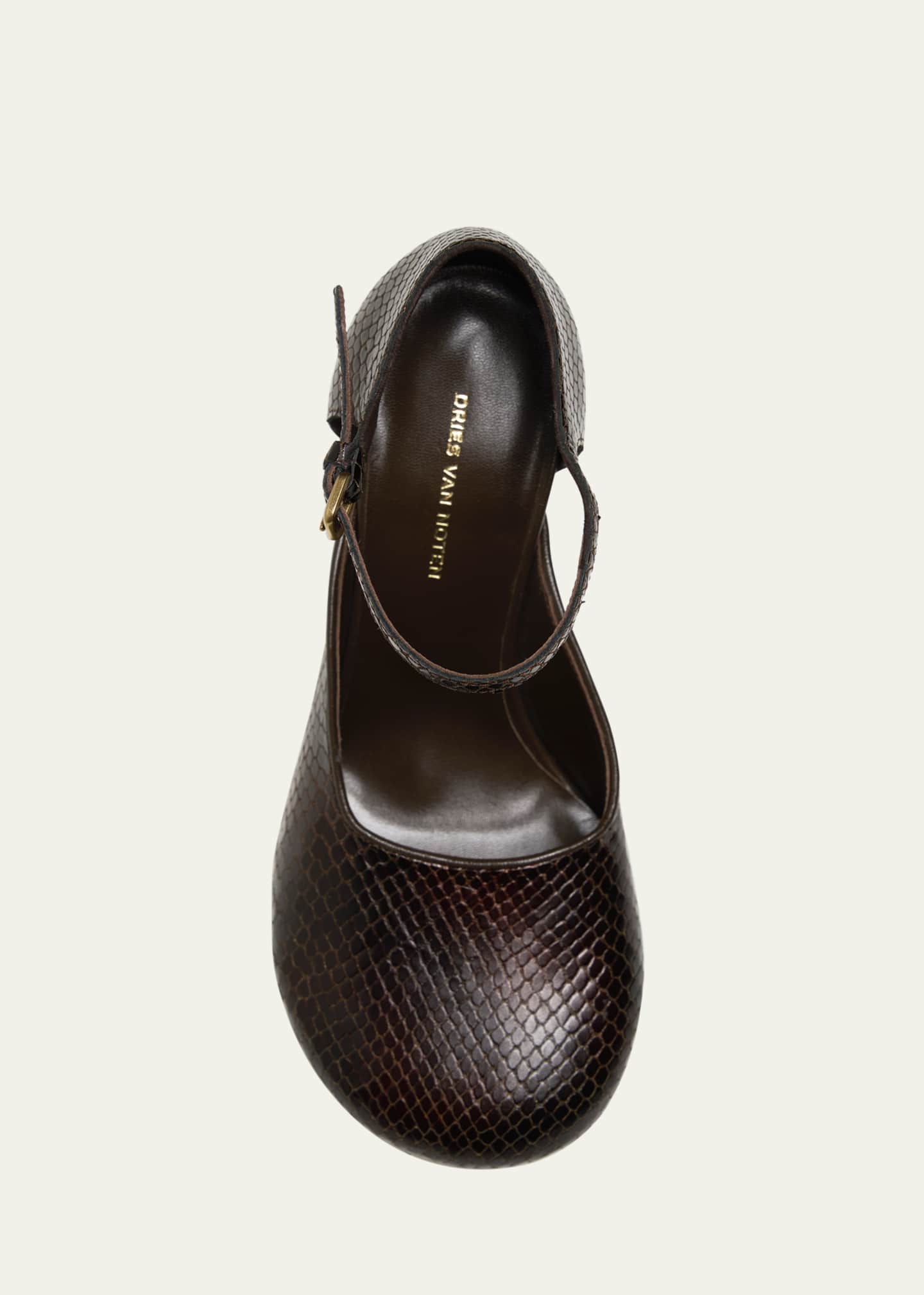 DRIES VAN NOTEN Whipstitched paneled croc-effect leather corset belt | NET-A -PORTER