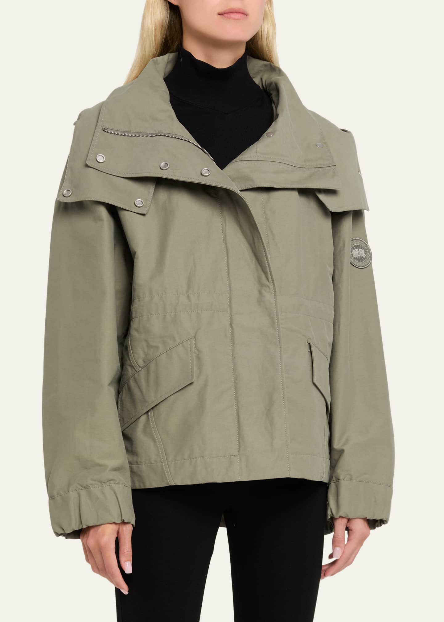 Canada Goose Olivine Oversized Jacket with Removable Hood