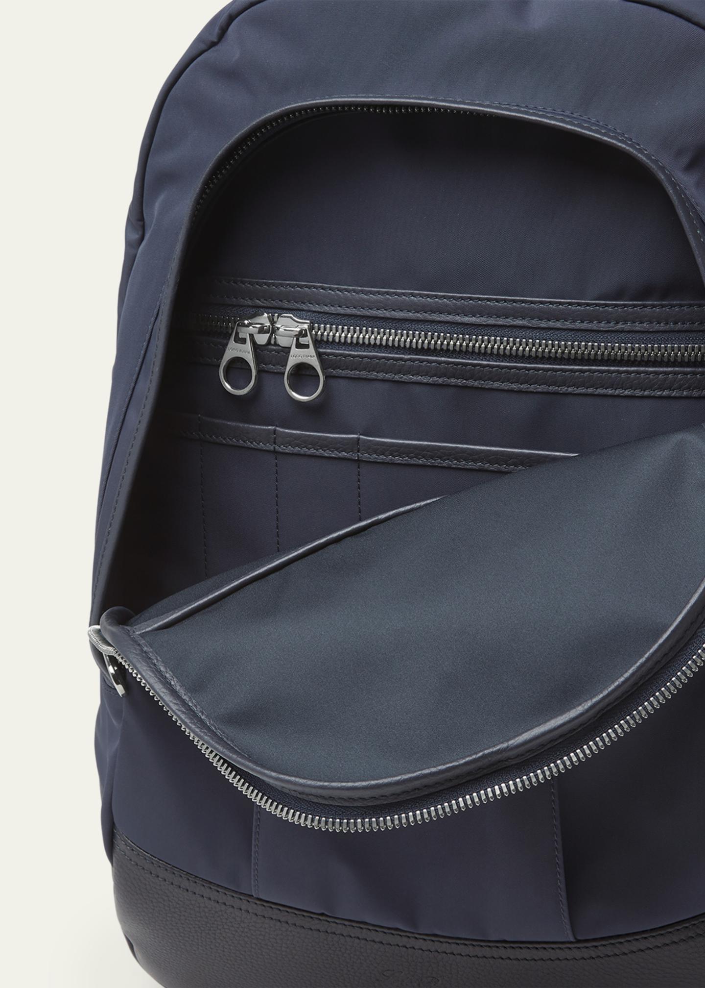 COPY - Loro Piana  Navy Blue  Voyager Backpack Loro Piana Nylon Voyager Wind Grande Duffle Bag Navy 1806192  main image 3
