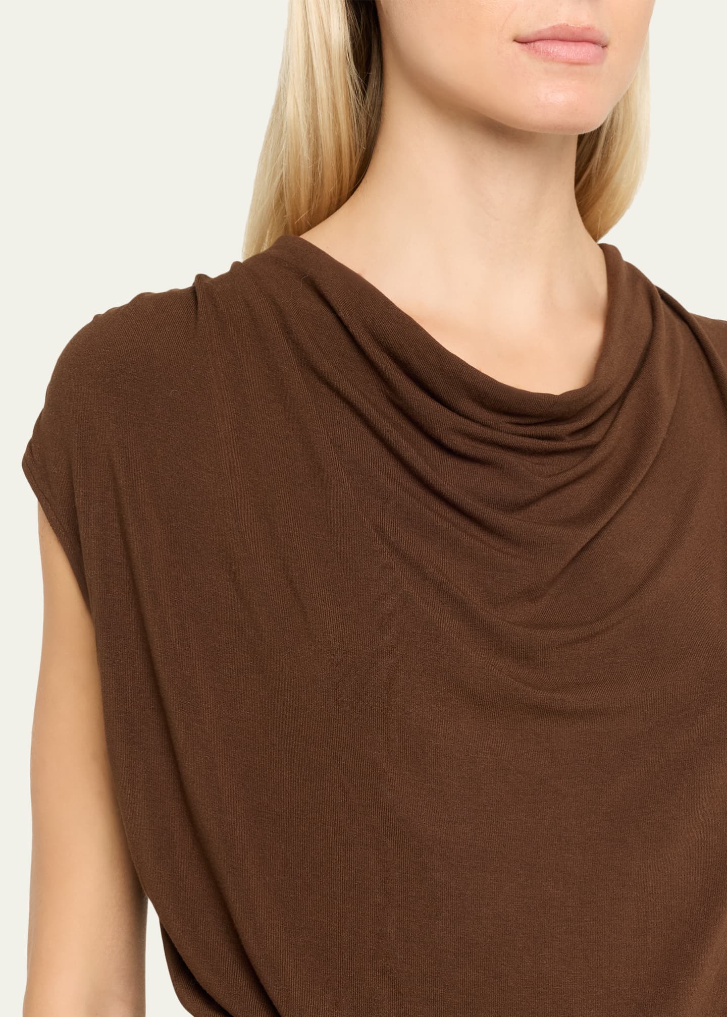 Melissa - Draped Cowl-Neck Top