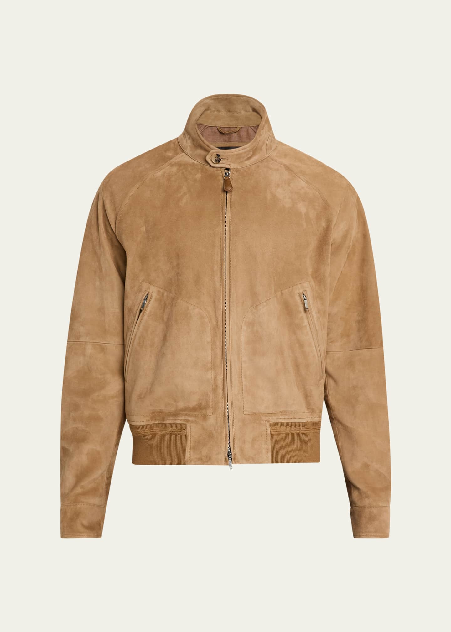 Loro Piana Men's Novak Suede Bomber Jacket - Bergdorf Goodman