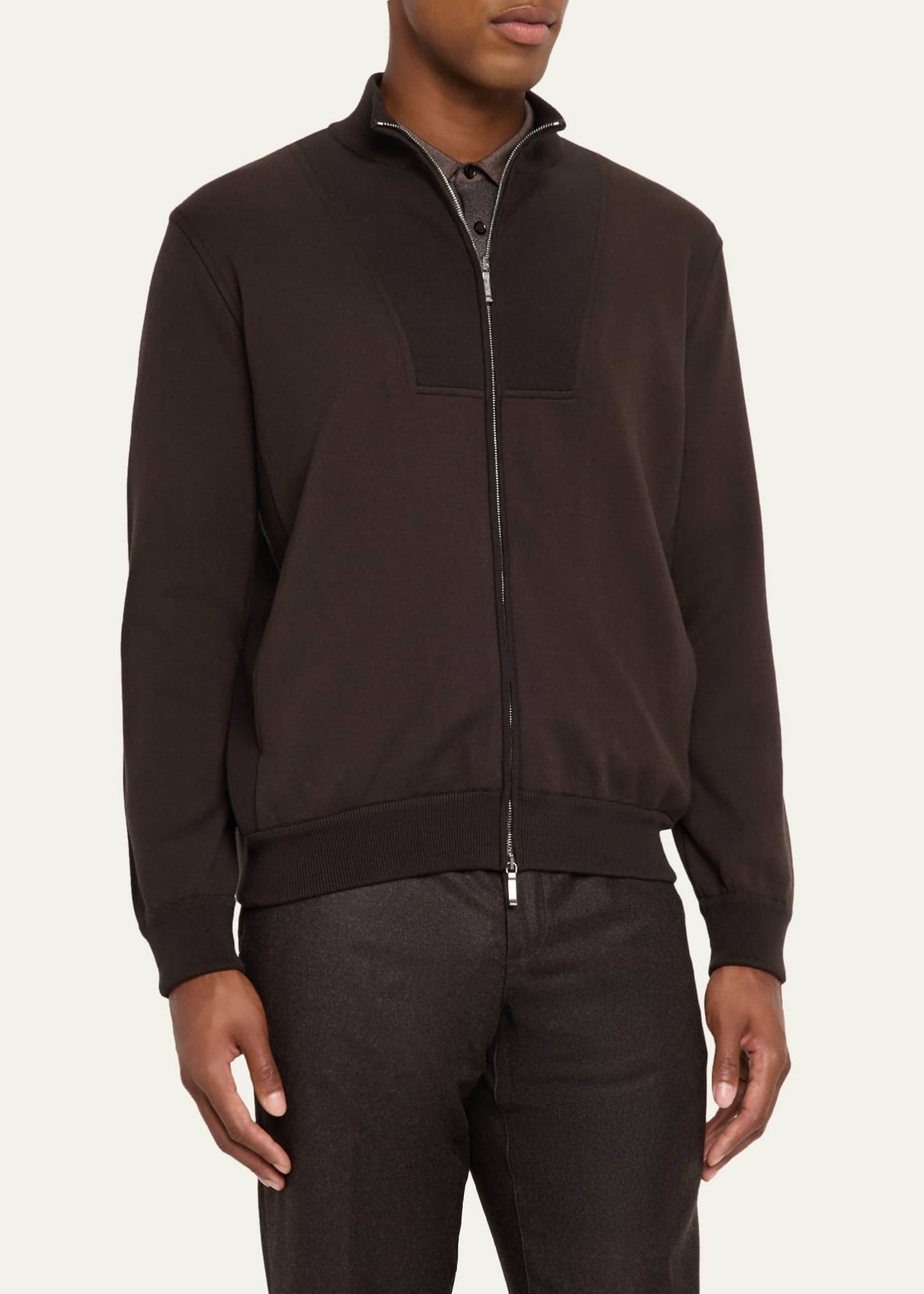 Loro Piana Men's Whitney Full-Zip Bomber Jacket - Bergdorf Goodman