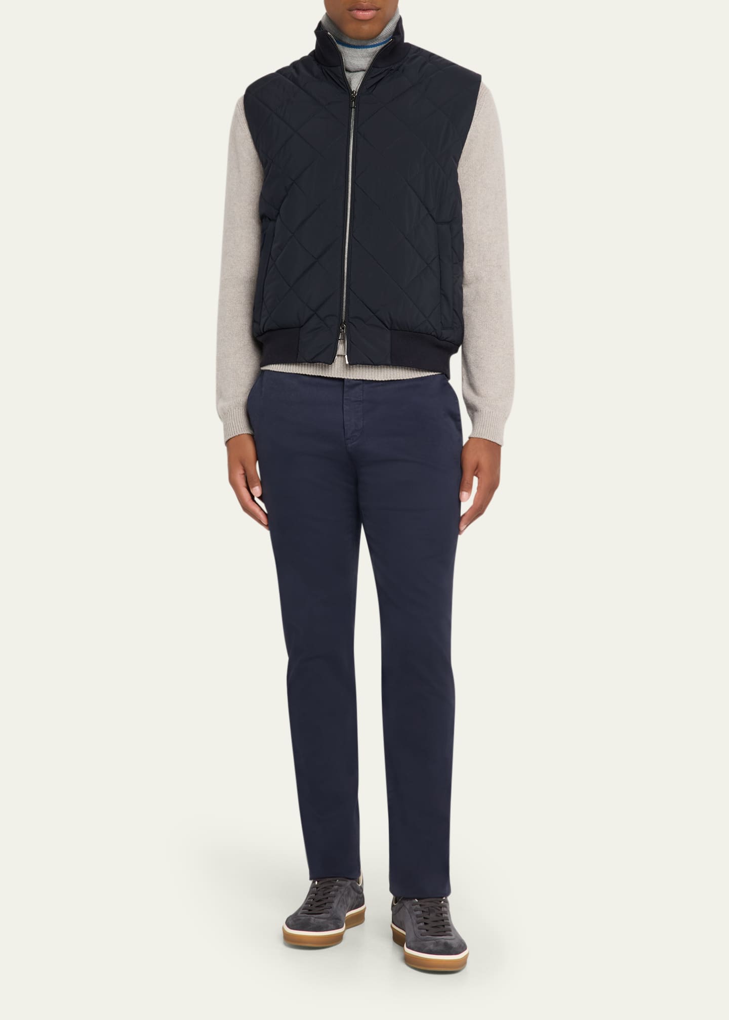 Loro Piana Men's Ampay Water-Repellent Quilted Vest - Bergdorf Goodman