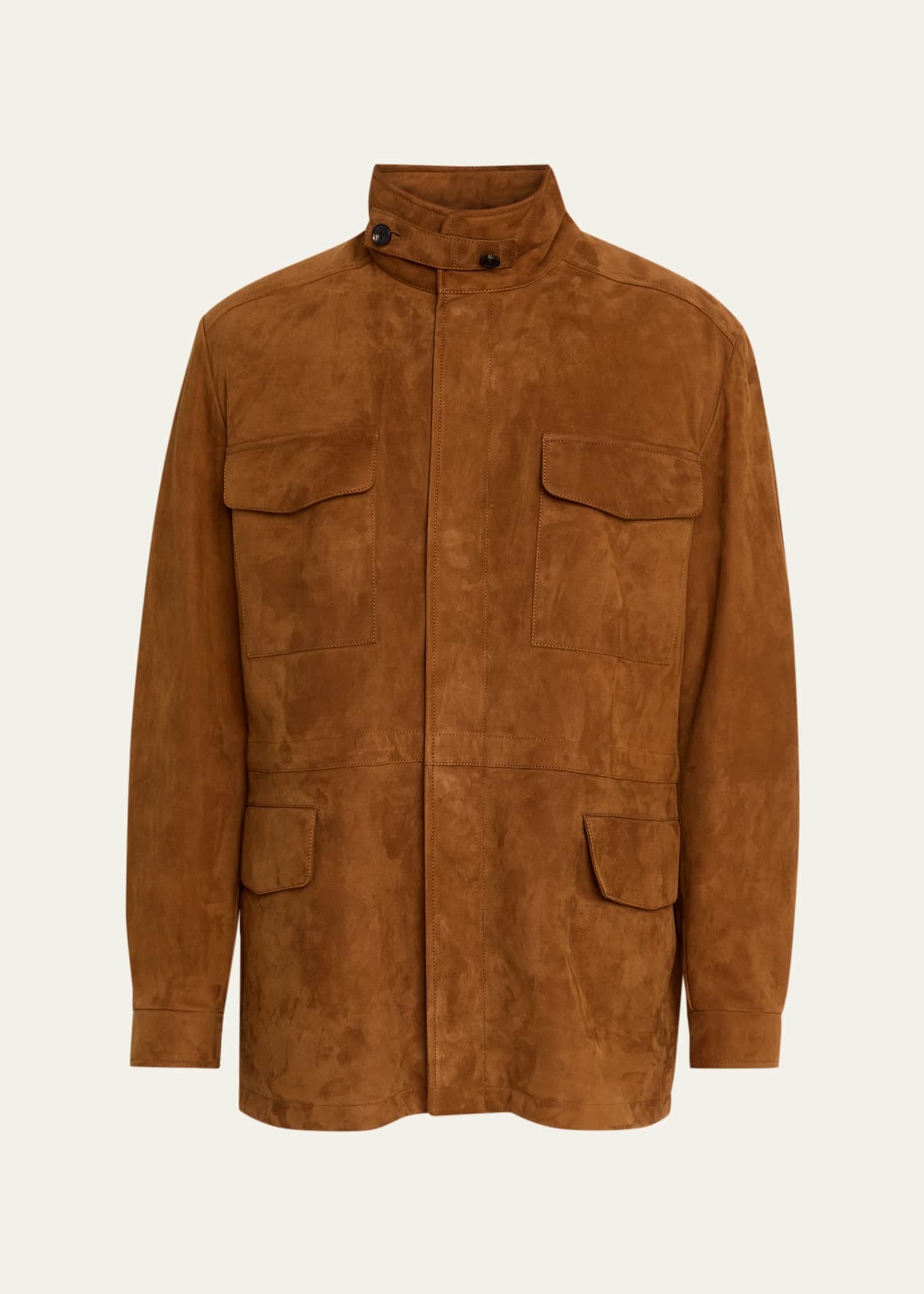 Loro Piana Men's Traveller Lambskin Suede Field Jacket - Bergdorf