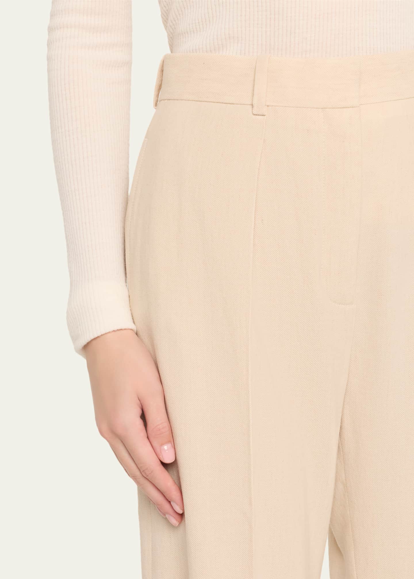 Loro Piana Edward Pleated Wide-Leg Trousers - Bergdorf Goodman