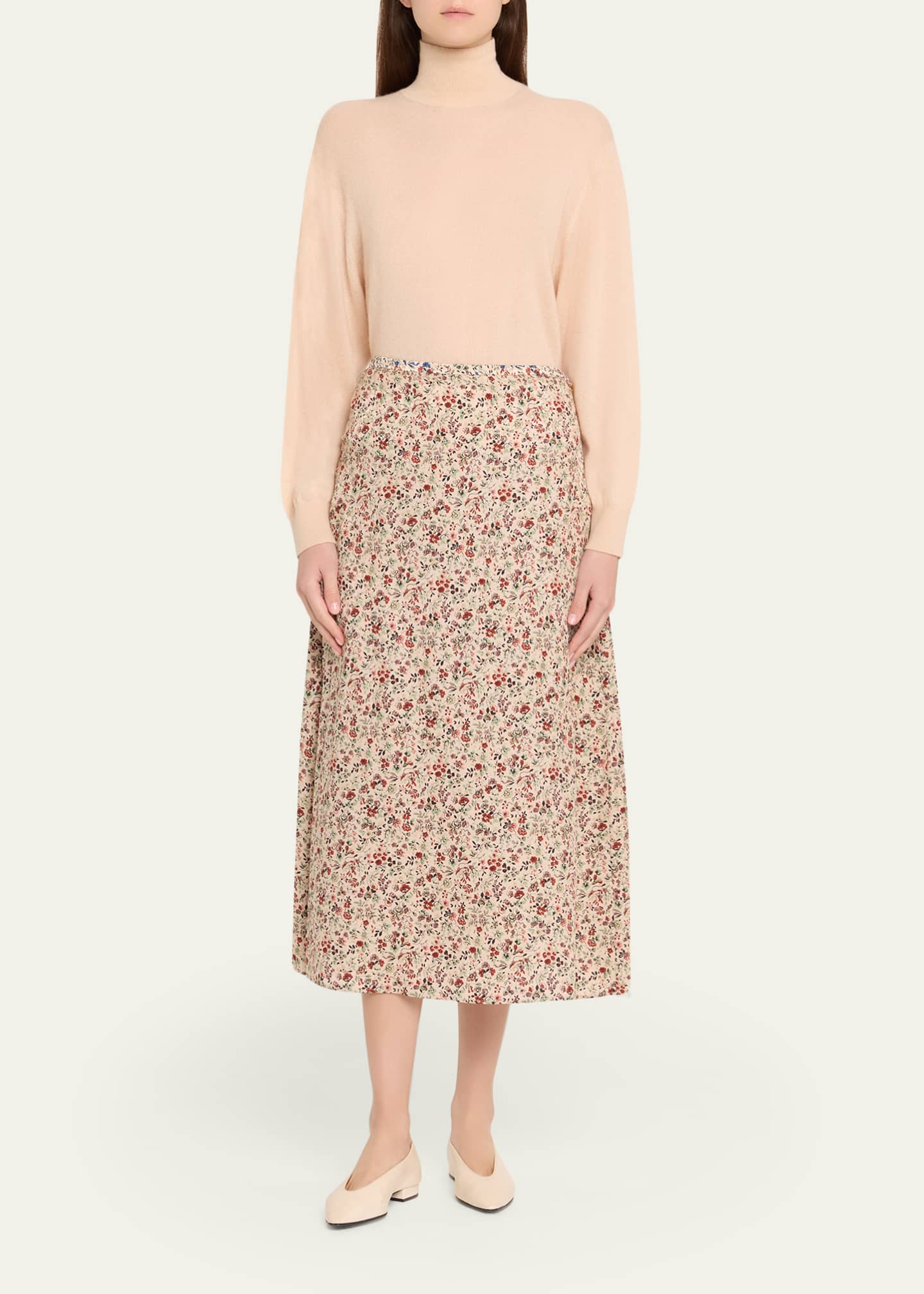 Loro Piana Camino Cashmere-Silk Turtleneck Sweater - Bergdorf Goodman