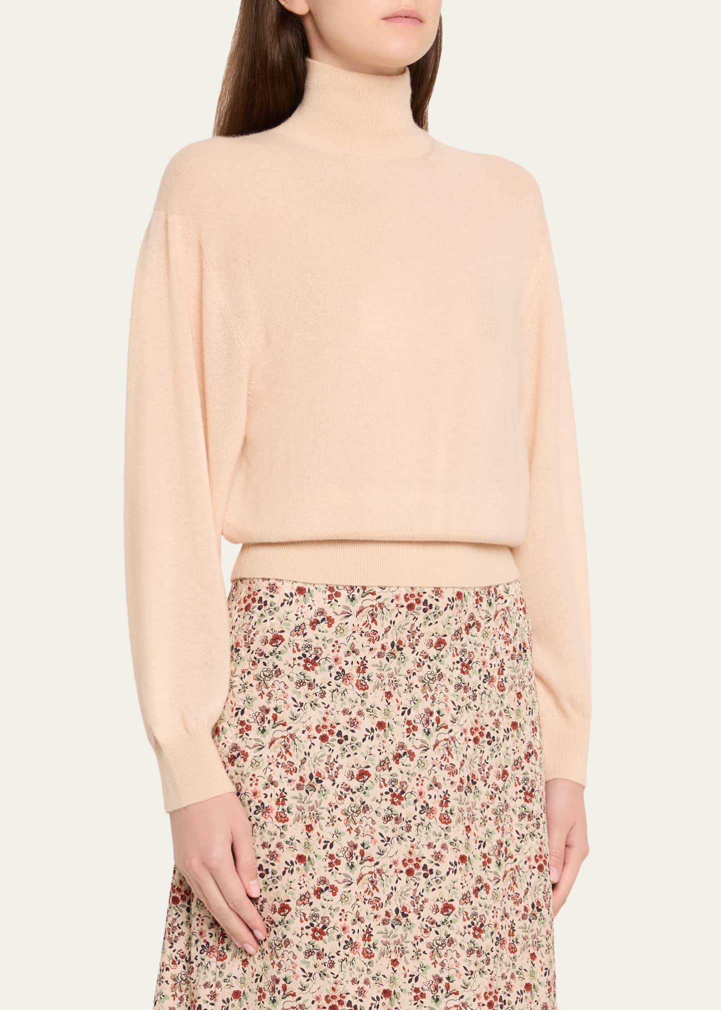 Loro Piana Camino Cashmere-Silk Turtleneck Sweater - Bergdorf Goodman