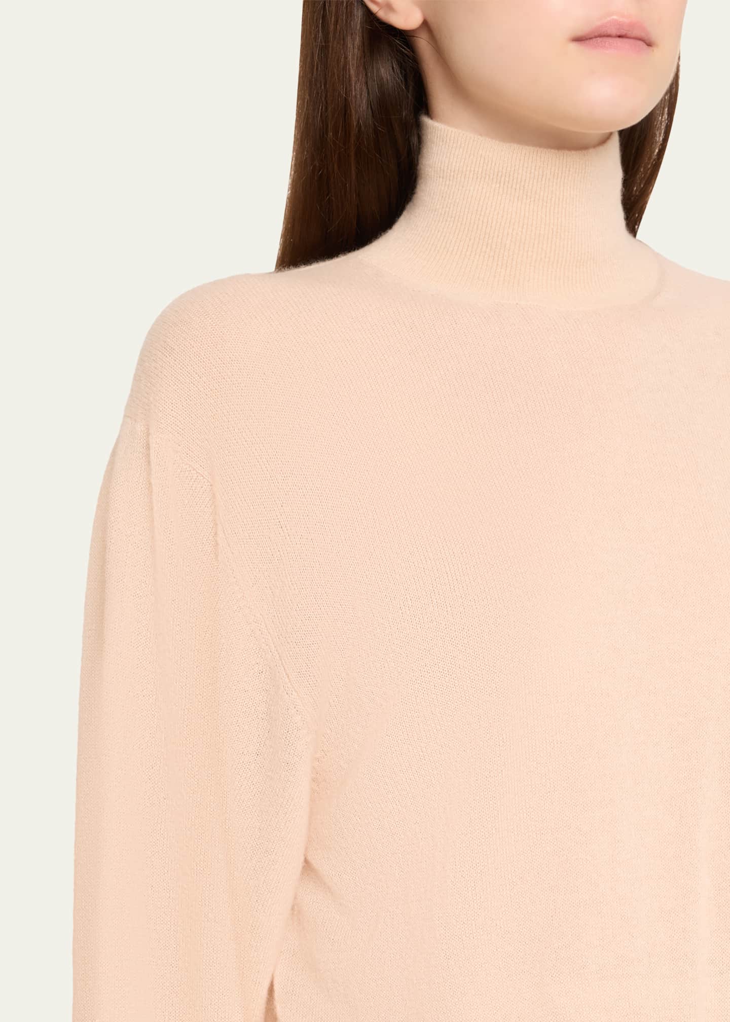 Loro Piana Camino Cashmere-Silk Turtleneck Sweater - Bergdorf Goodman