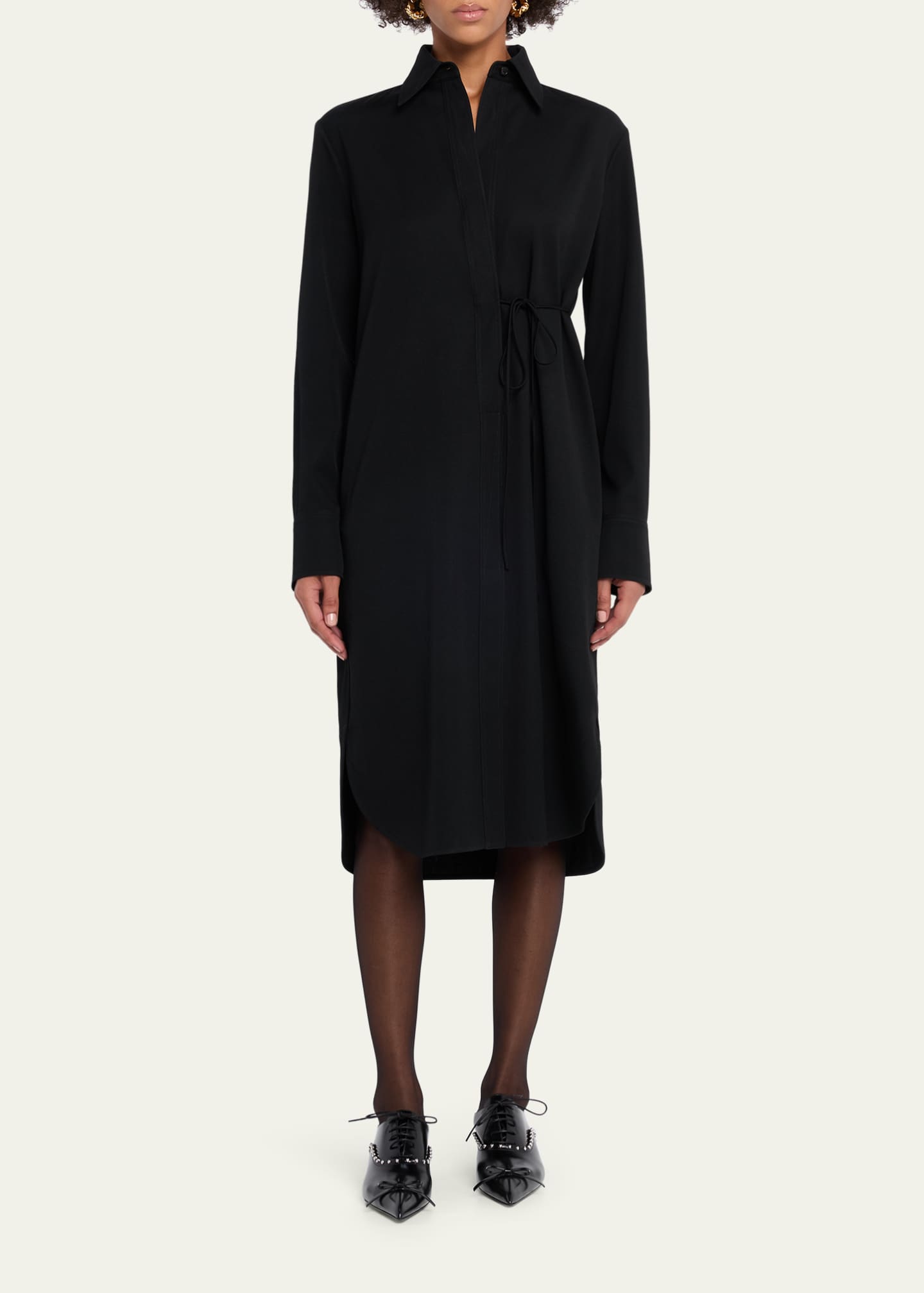 Jil Sander Studded Lace-Up Leather Oxford Pumps - Bergdorf Goodman