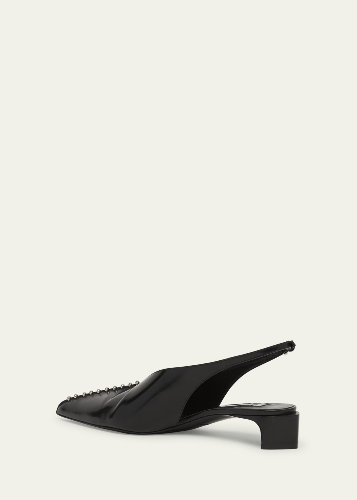 Jil Sander Leather Slingback Pumps - Bergdorf Goodman