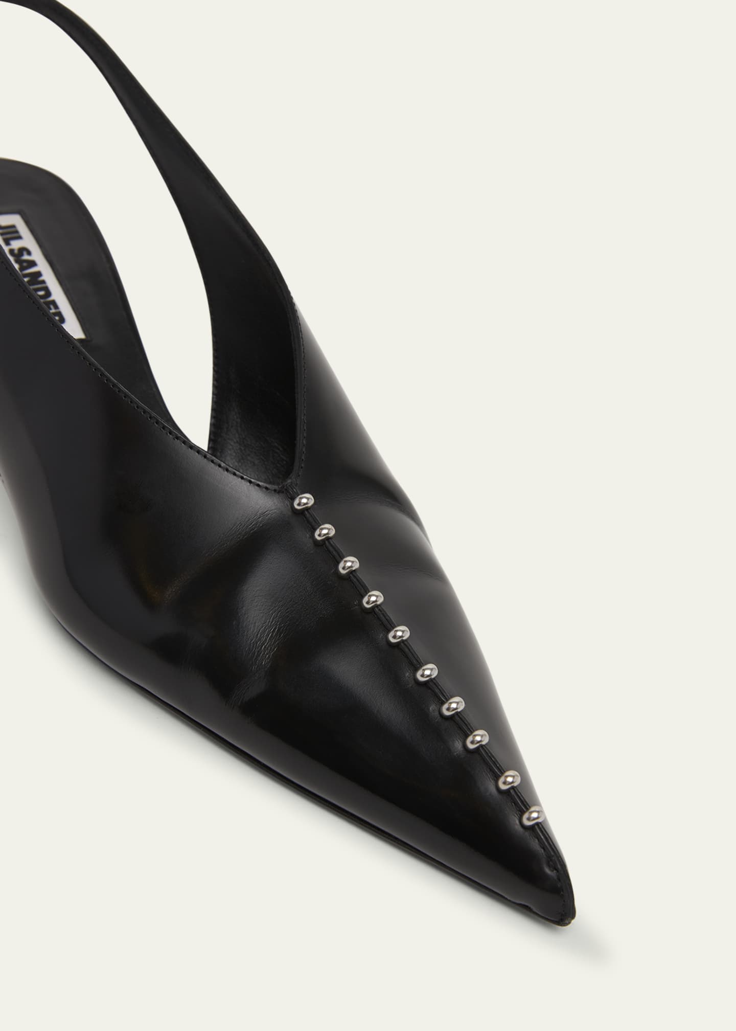 Jil Sander Leather Slingback Pumps - Bergdorf Goodman