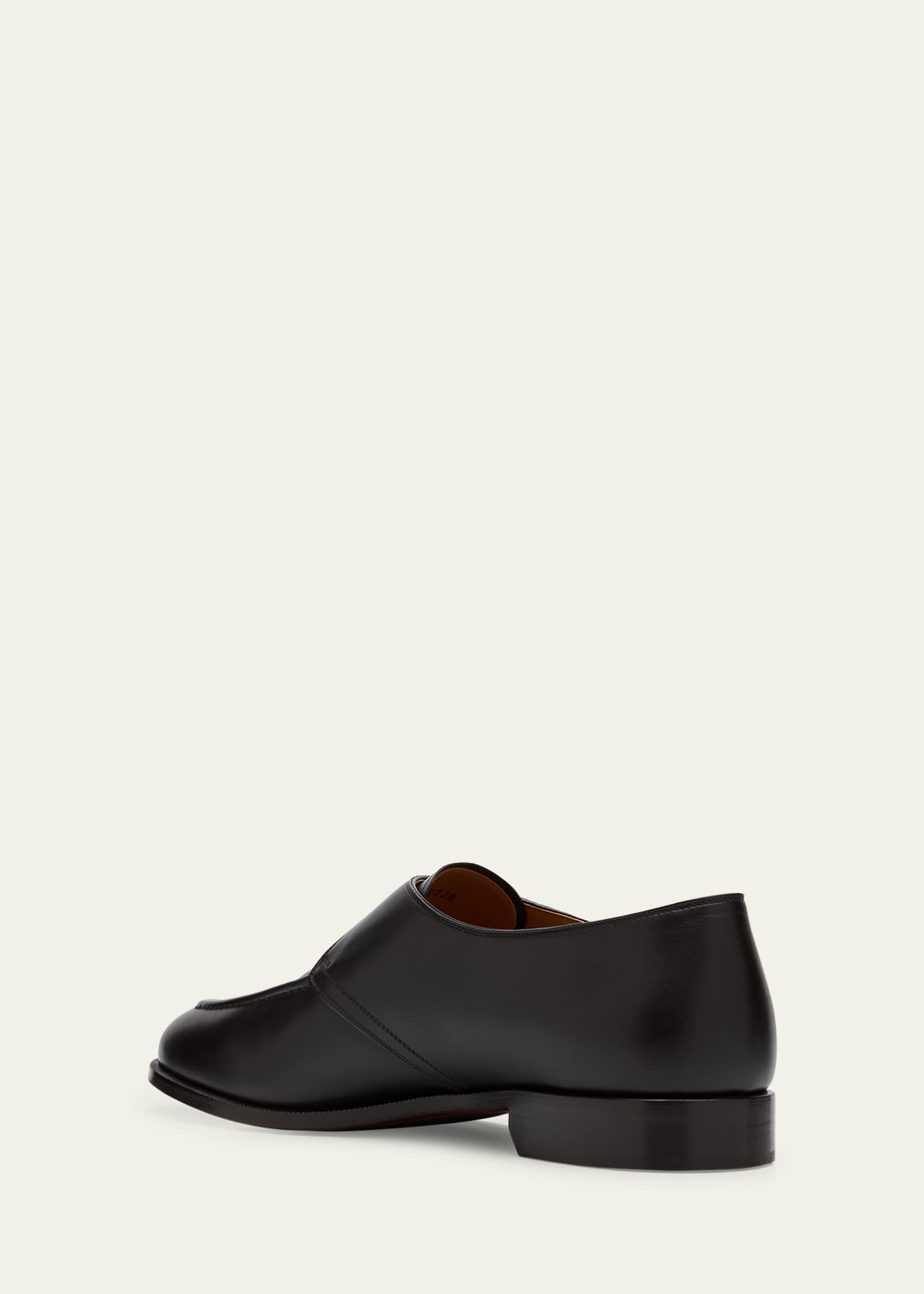 Loro Piana Men's Sergio Walk Leather Single-Monk Strap