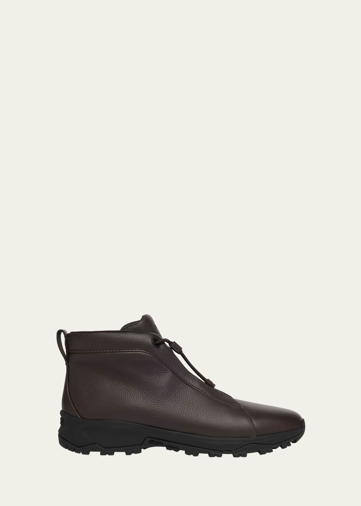 Zegnaショートブーツ　２８cm ZEGNA Men's Triple Stitch™ Vetta Grained Leather Sneaker Boots