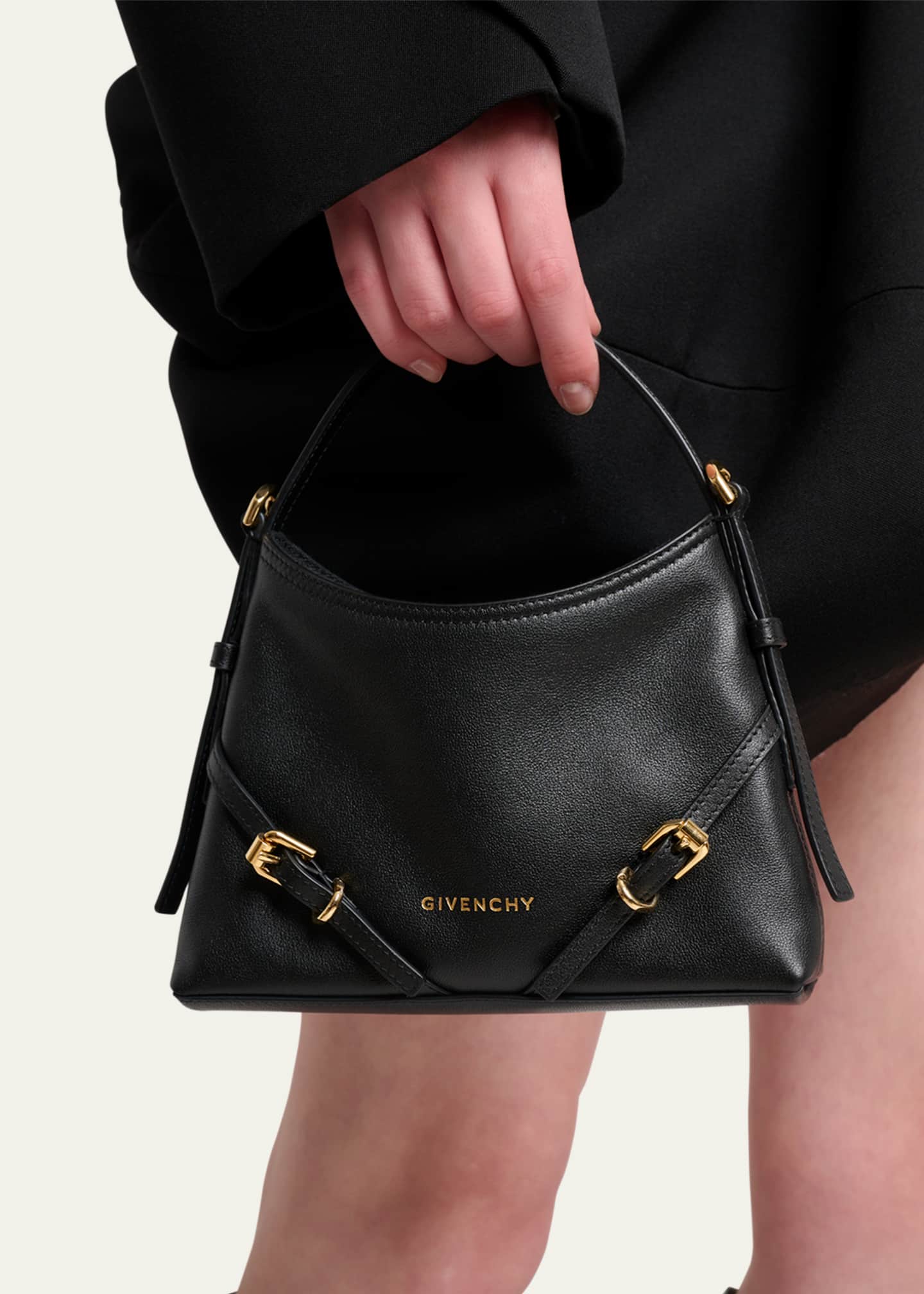 Givenchy Voyou Nano Top-Handle Bag in Shiny Leather - Bergdorf Goodman