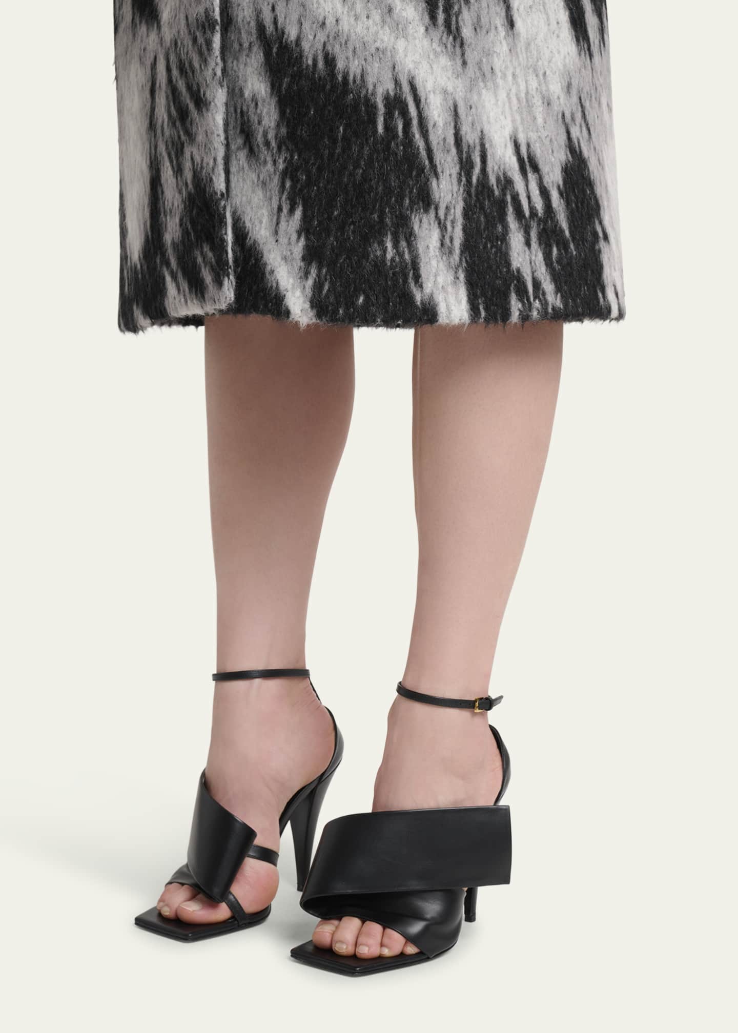 Givenchy Twisted Ribbon Leather Sandals - Bergdorf Goodman