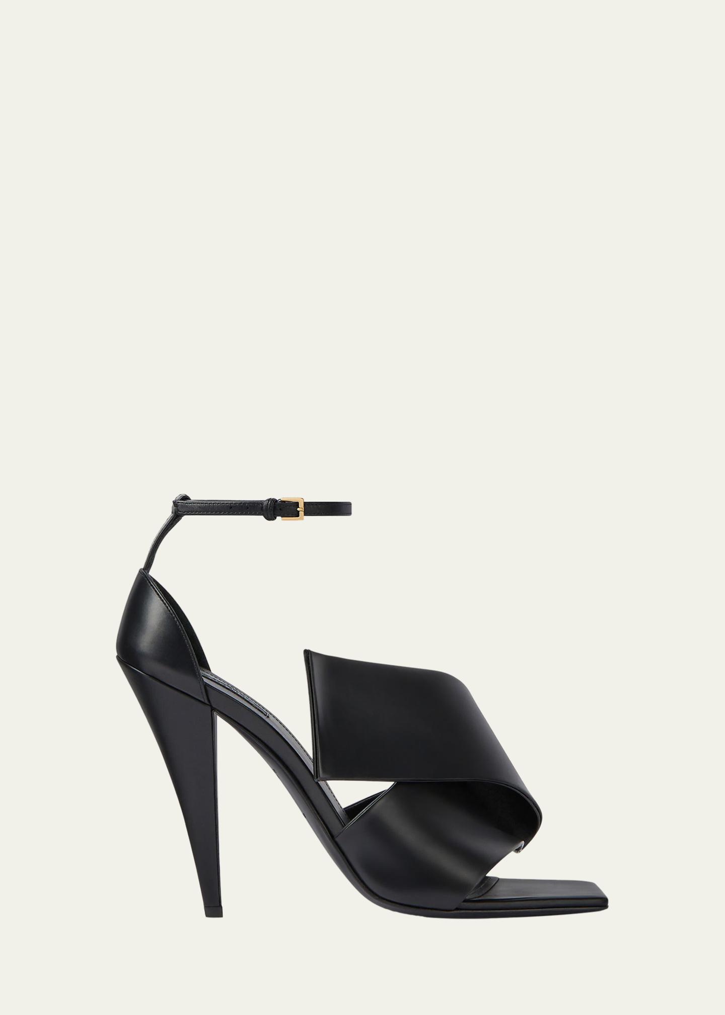 Givenchy Twisted Ribbon Leather Sandals - Bergdorf Goodman