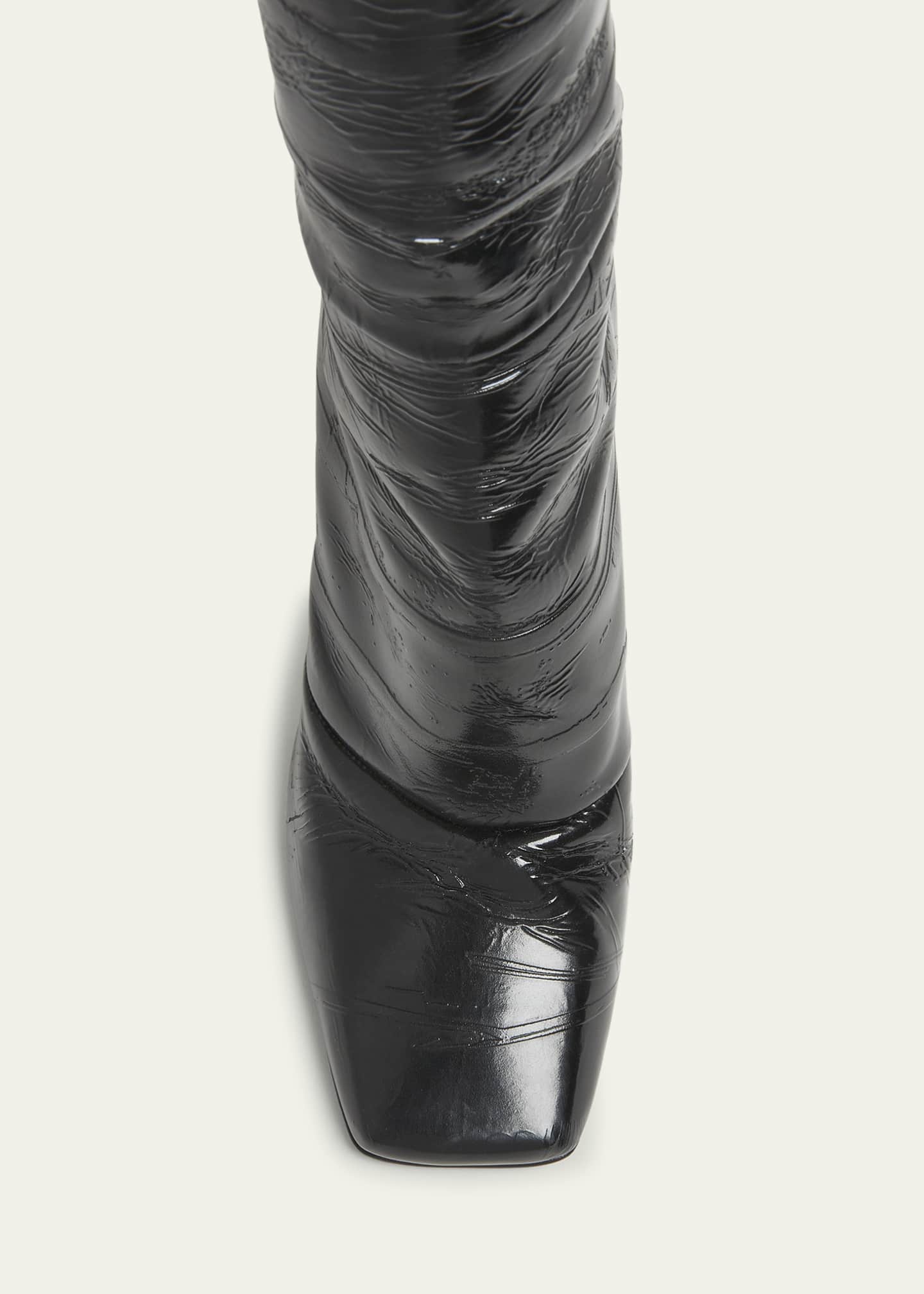 Givenchy Crinkle Leather Ankle Boots - Bergdorf Goodman