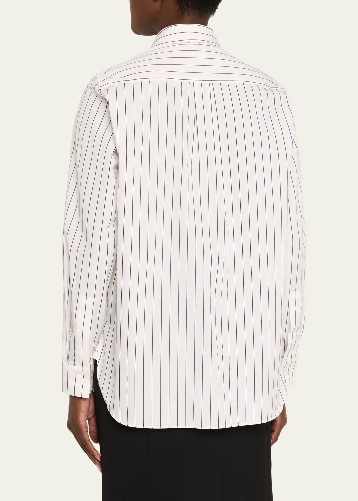 Sebline Striped Neck-Tie Button-Down Shirt - Bergdorf Goodman
