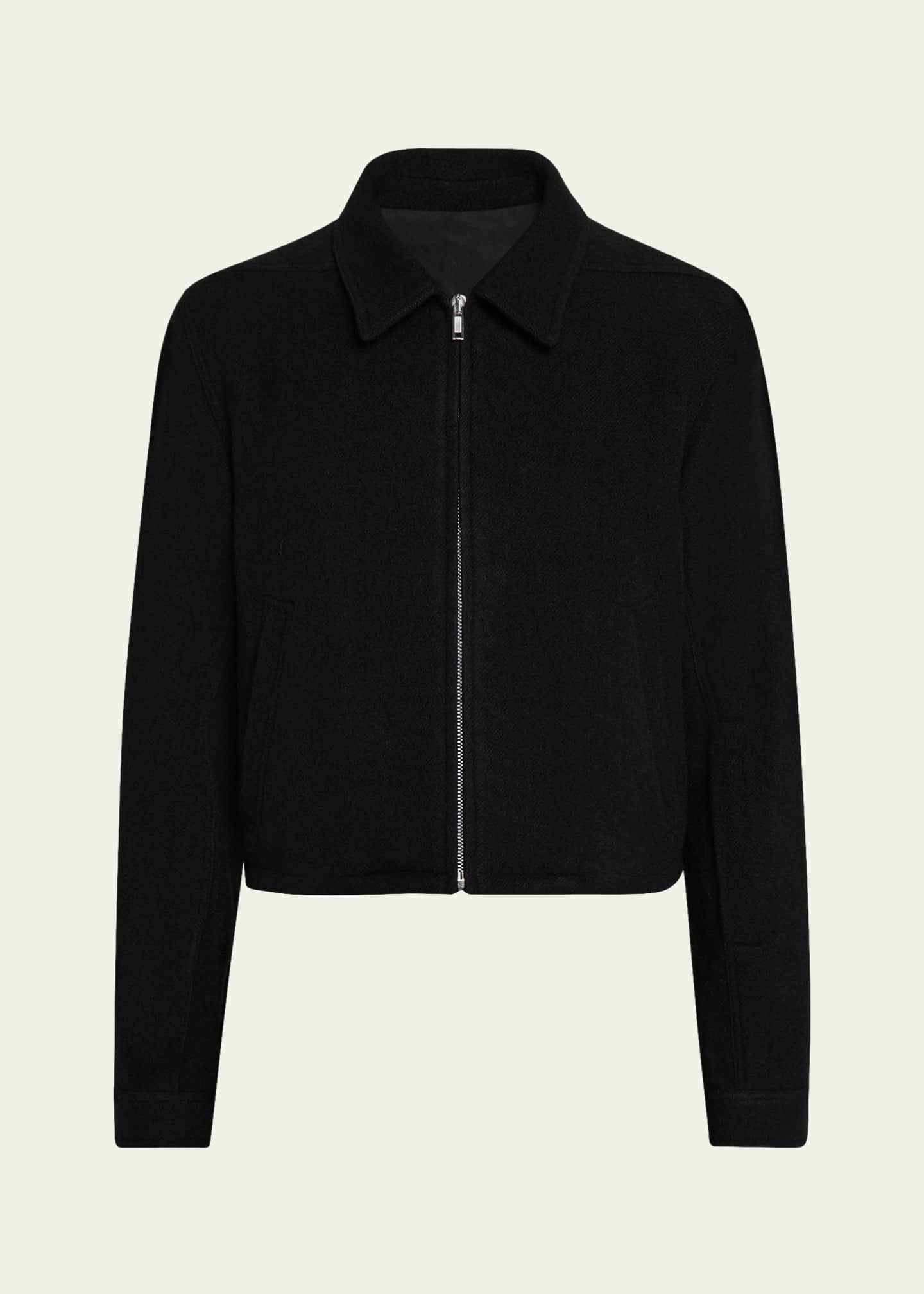 Rick Owens Men's Alice Wool Cropped Full-Zip Blouson - Bergdorf