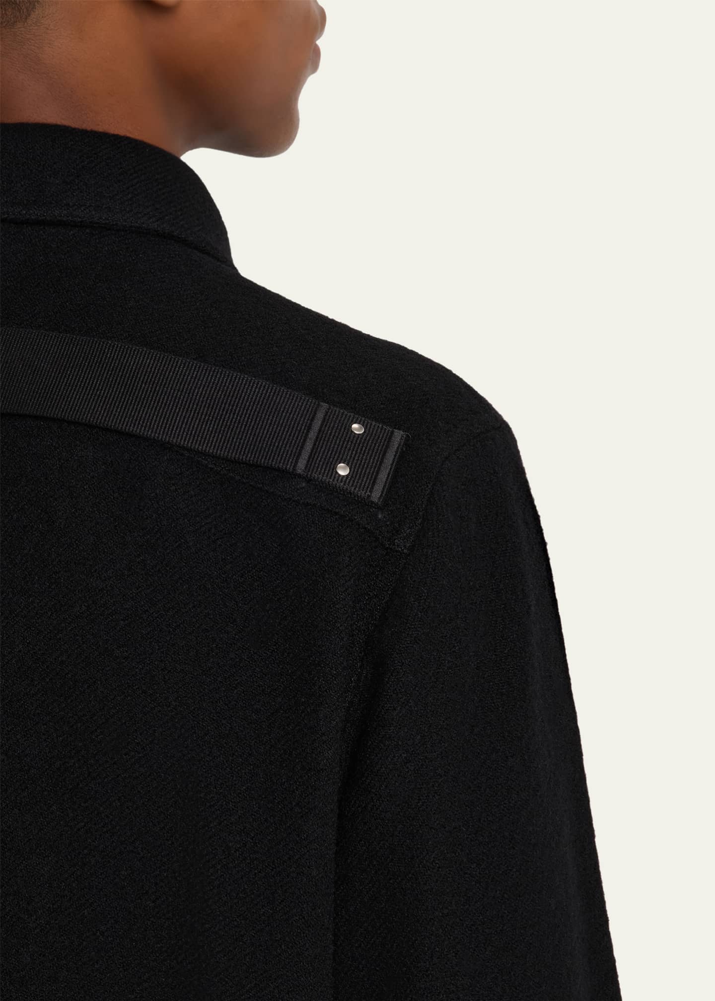 Rick Owens Men's Alice Wool Cropped Full-Zip Blouson - Bergdorf