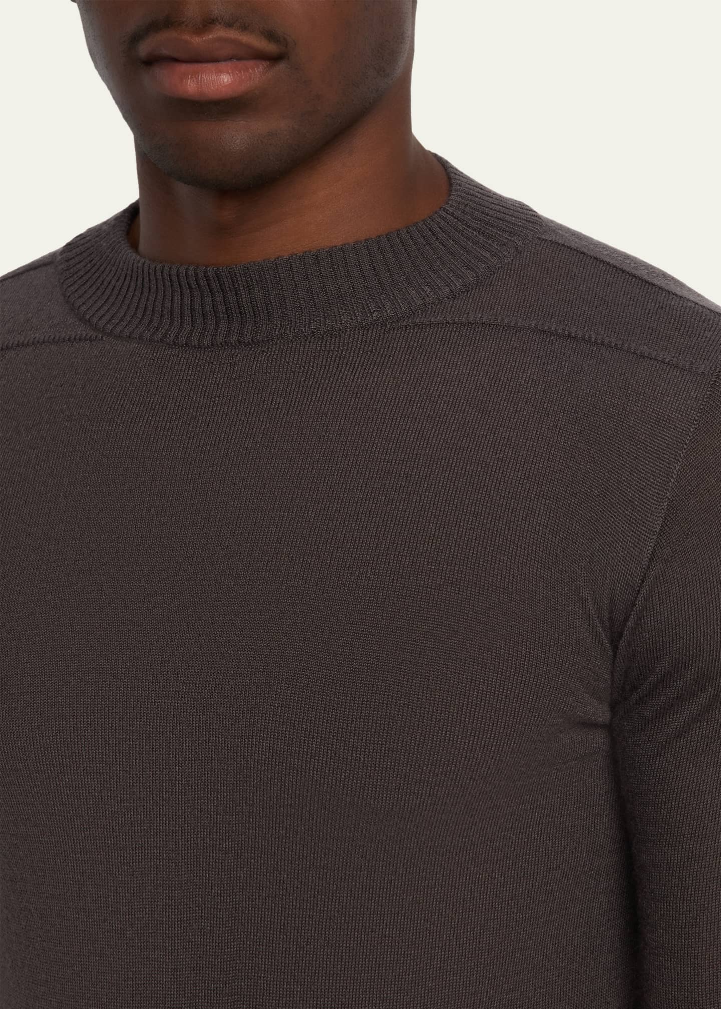 Rick Owens Men's Cashmere Slim-Fit Crewneck Sweater - Bergdorf Goodman