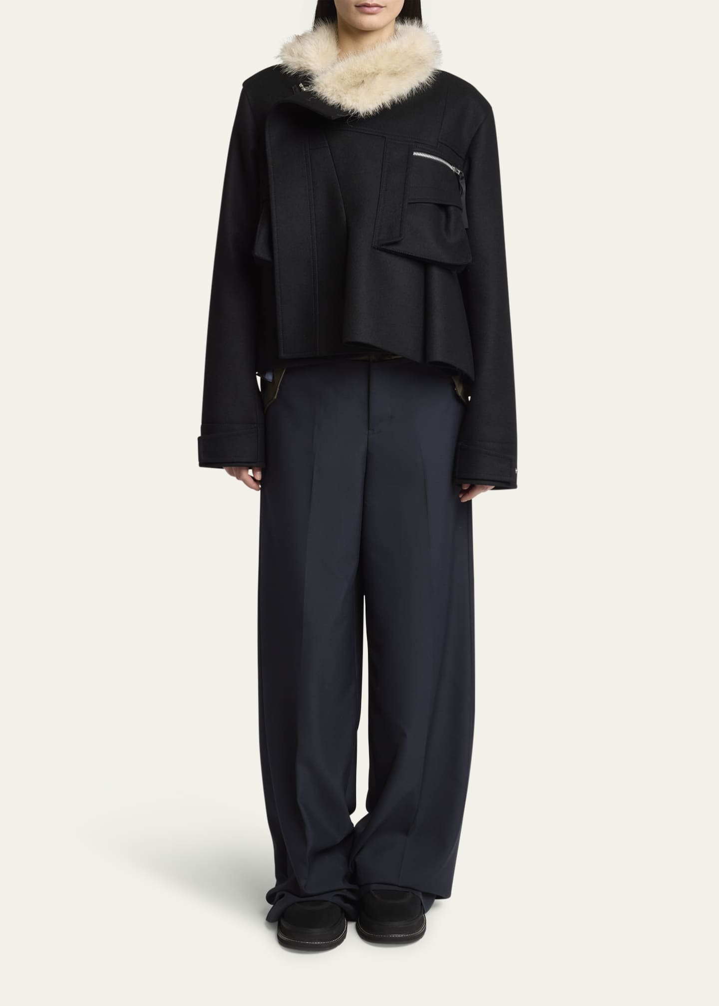 sacai ボアファージャケット 2 sacai ボアファージャケット 2