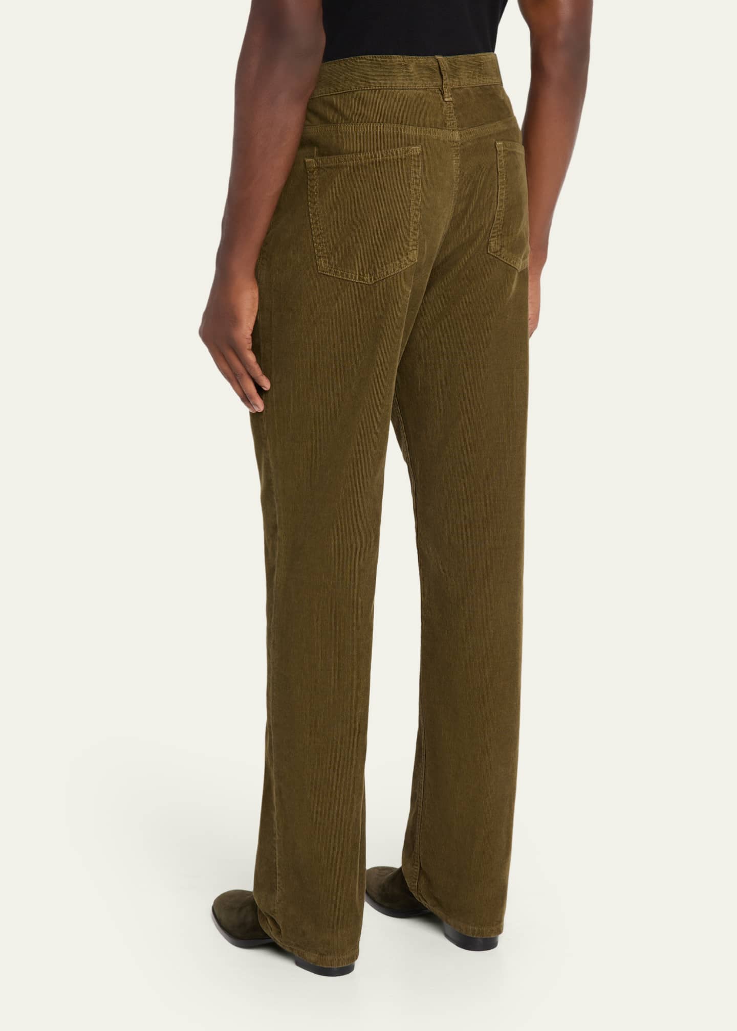 Saint Laurent Men's Vintage Corduroy Straight-Leg Jeans Image 3 of 5
