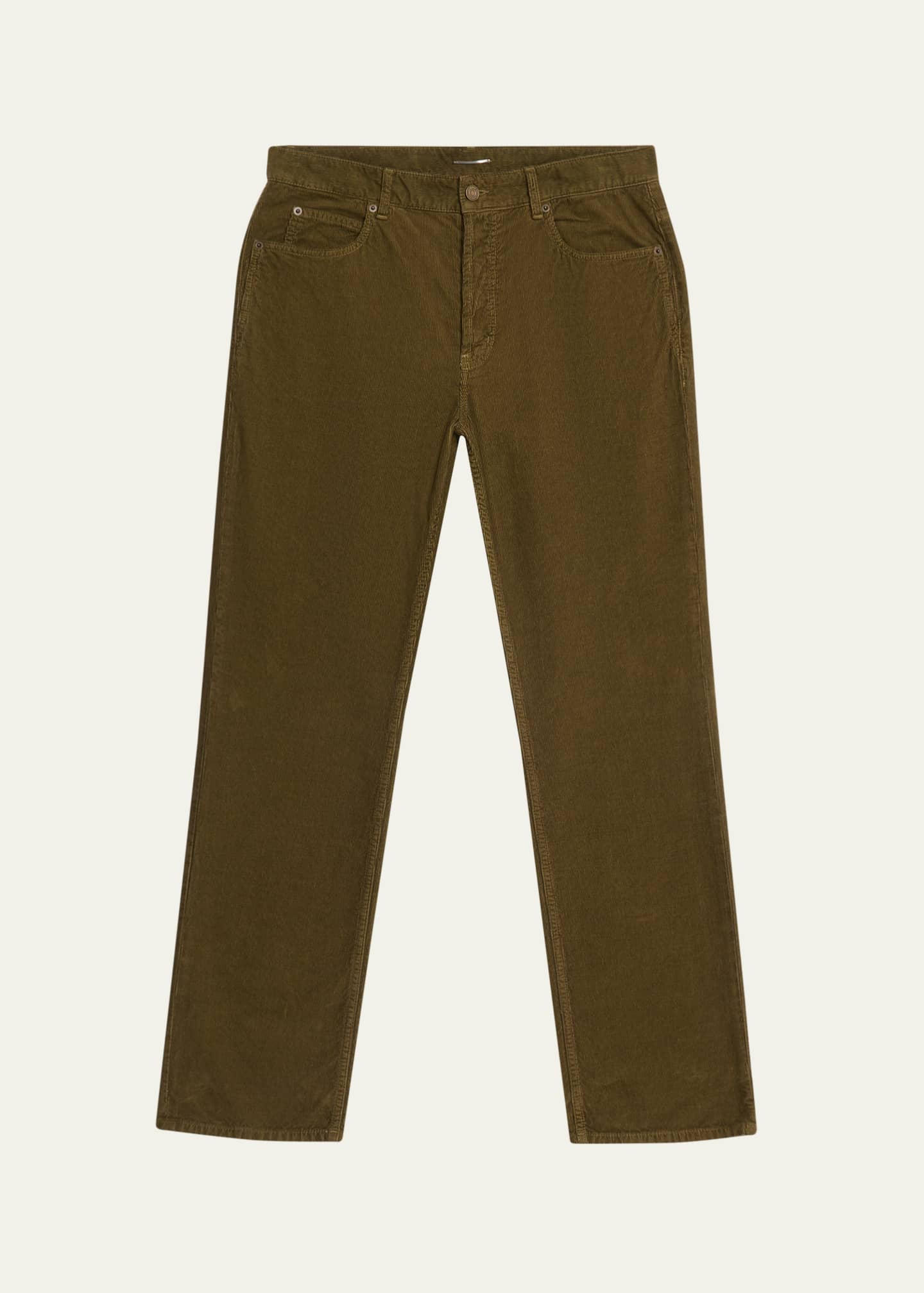 Saint Laurent Men's Vintage Corduroy Straight-Leg Jeans Image 1 of 5
