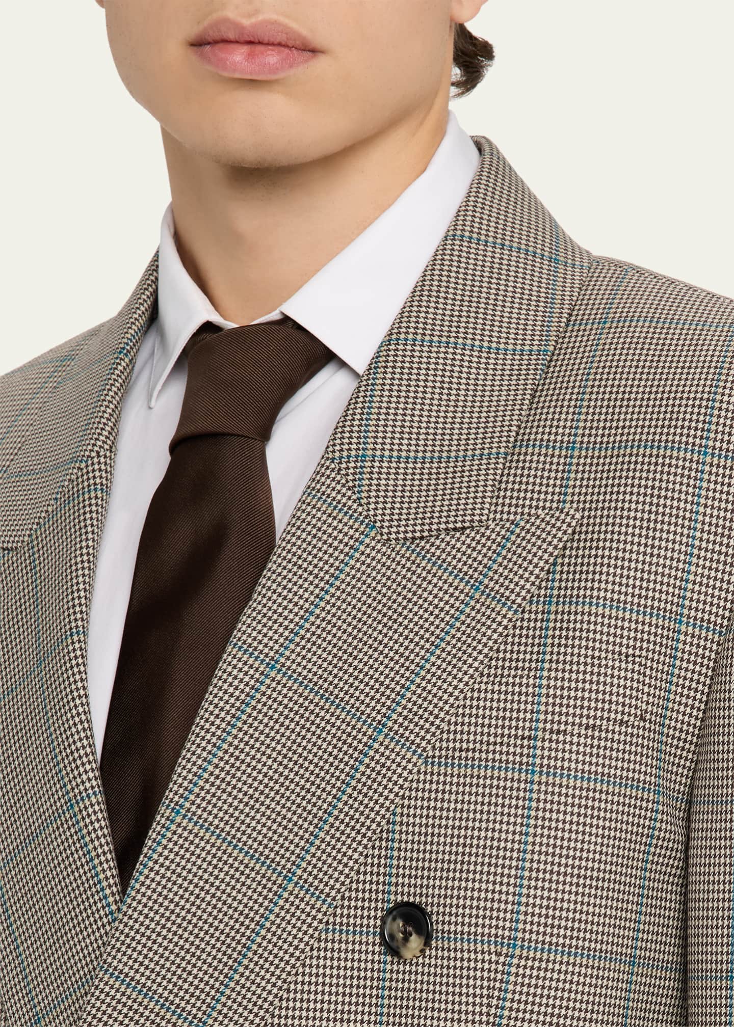 Saint Laurent Men's Double Breasted Wool Jacket Blue main image 1