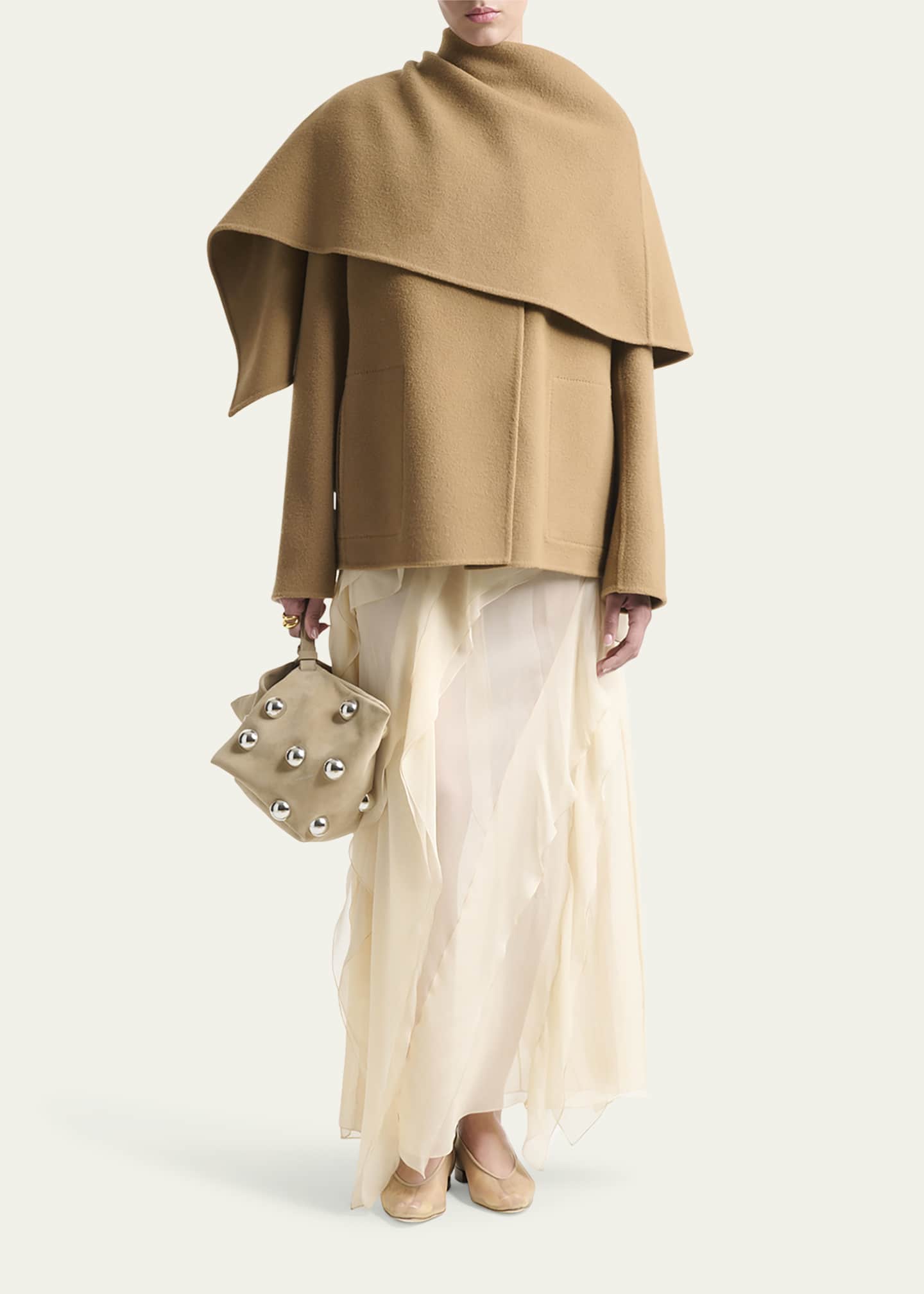 Dak Wool Cape Coat