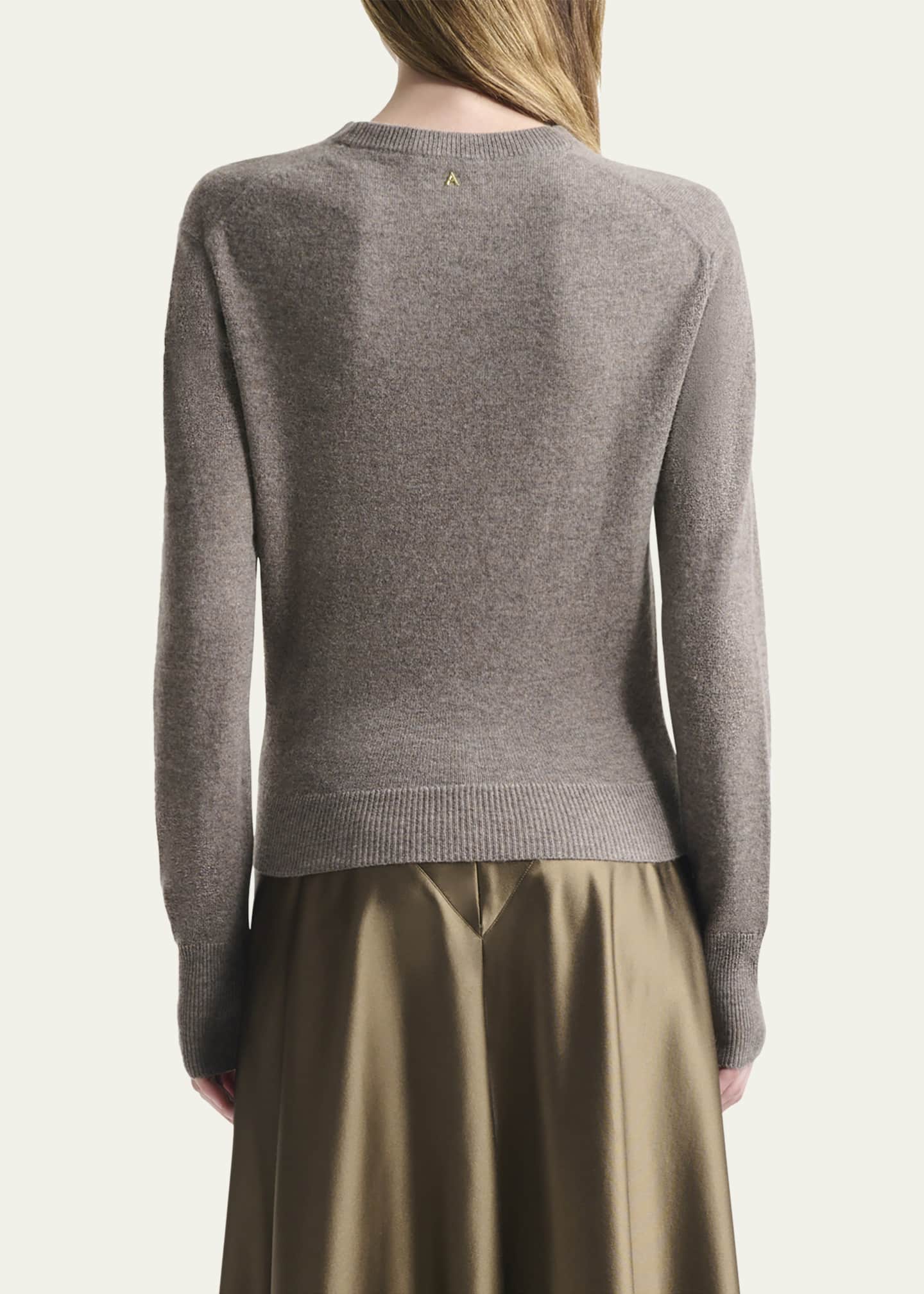 Altuzarra Nalini Knotted Cashmere Crewneck Sweater Image 3 of 4