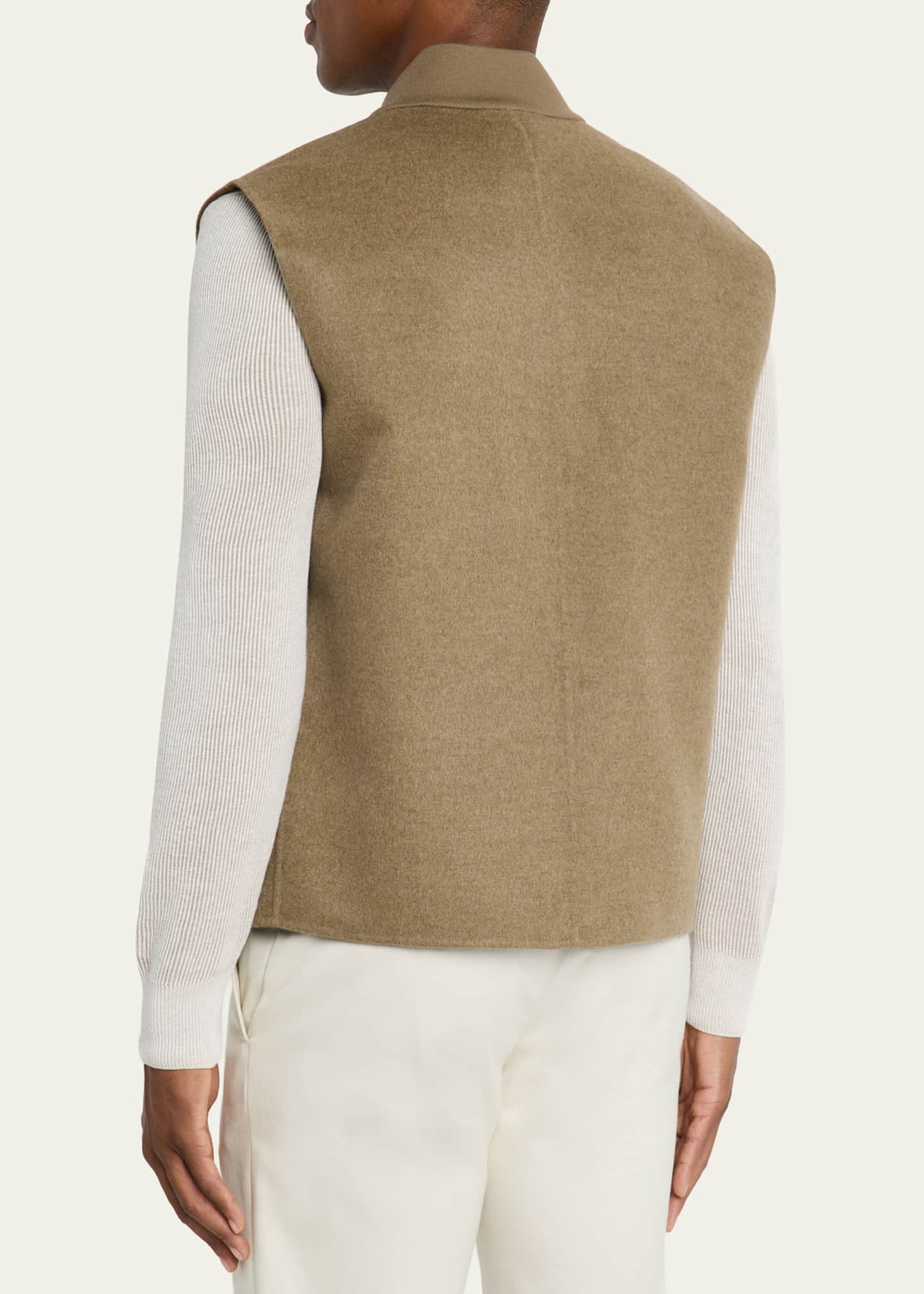 Loro Piana Men's Rik Double-Faced Cashmere Vest - Bergdorf Goodman