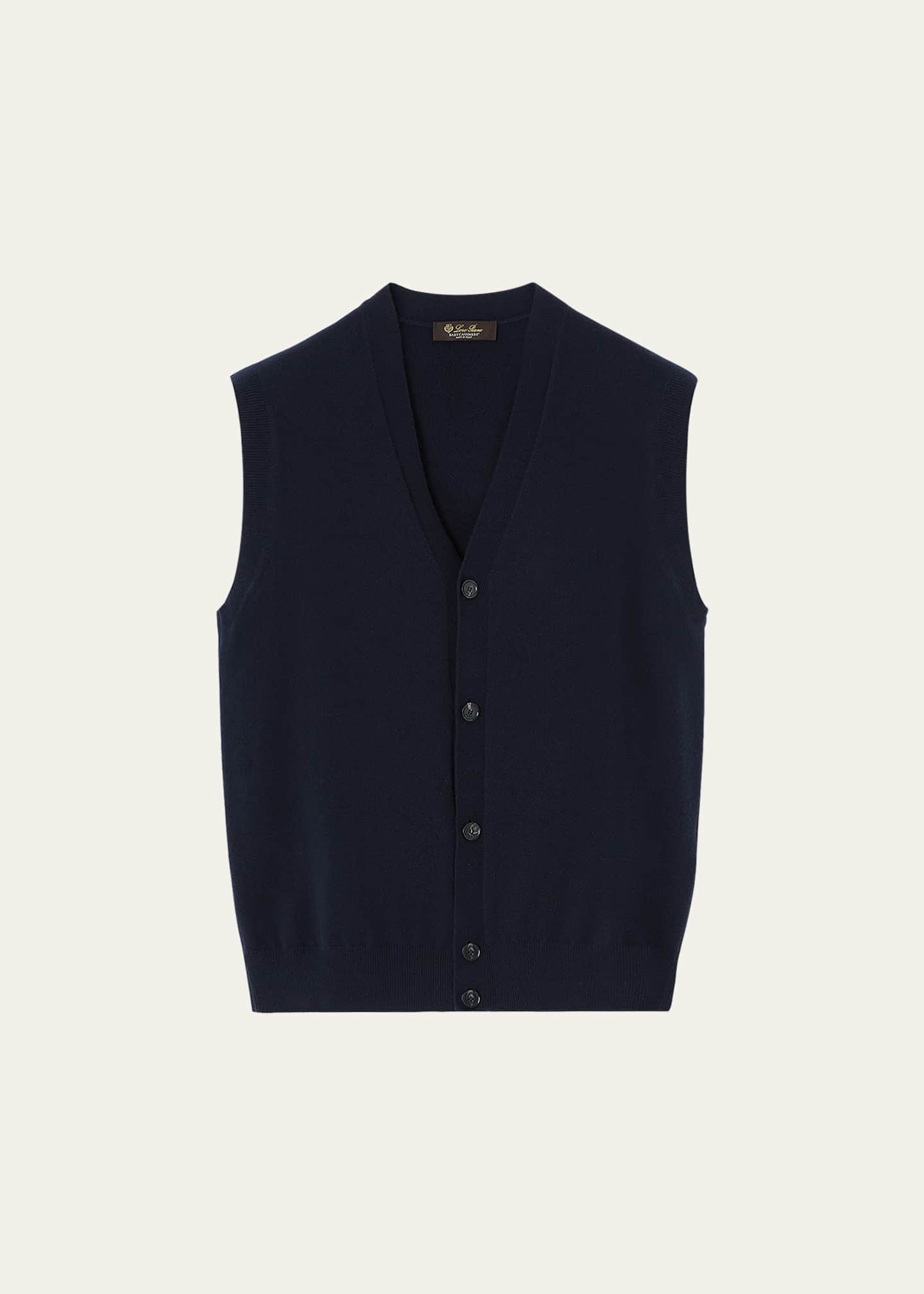 Loro Piana Men's Baby Cashmere Knit Classic-Fit Vest - Bergdorf
