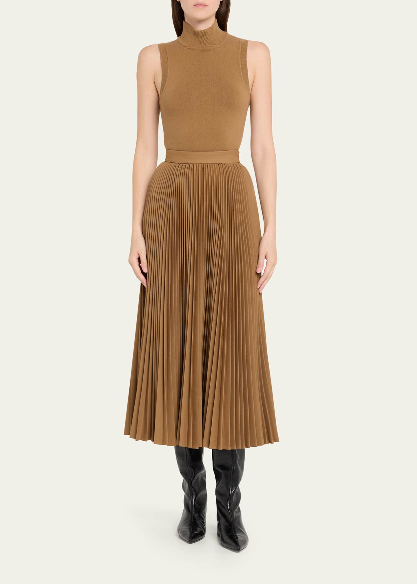 Michael Kors Collection Turtleneck Sleeveless Bodysuit Image 2 of 5