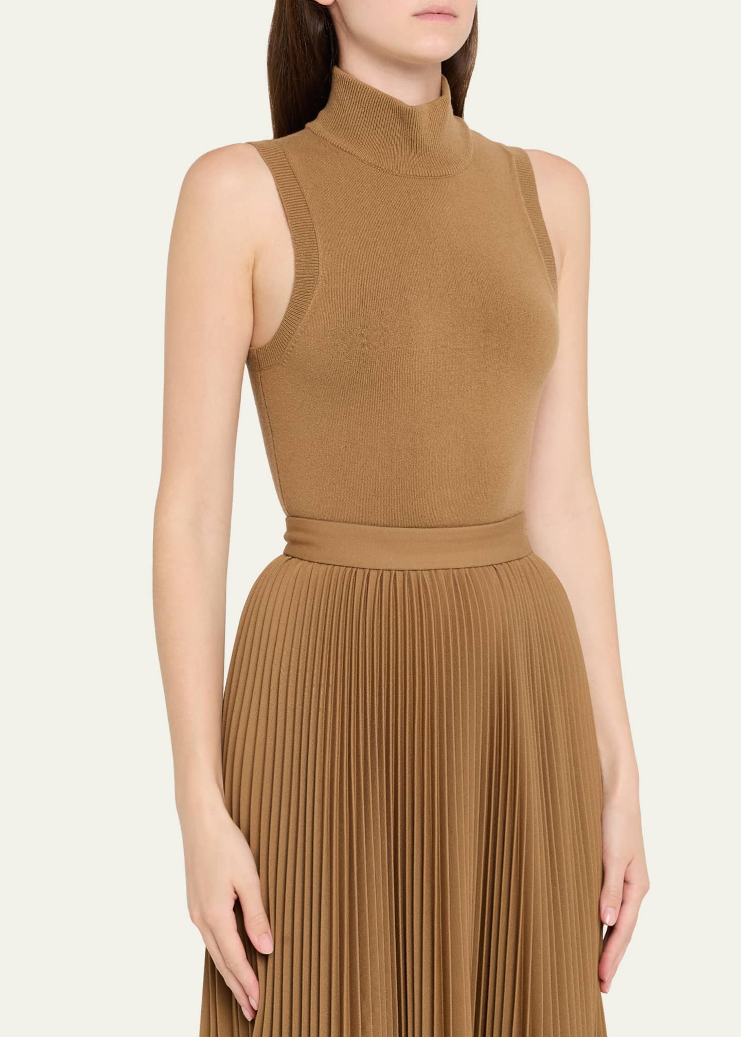 Michael Kors Collection Turtleneck Sleeveless Bodysuit Image 4 of 5