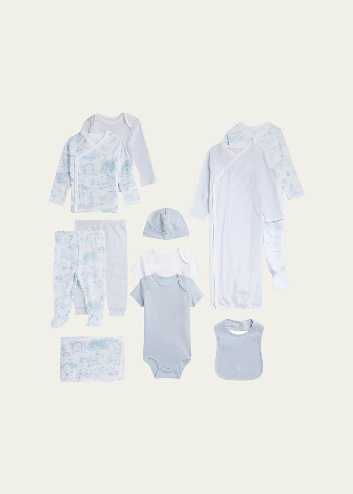 Polo Ralph Lauren Kid's 11-Piece Cotton Interlock Gift Set, Size