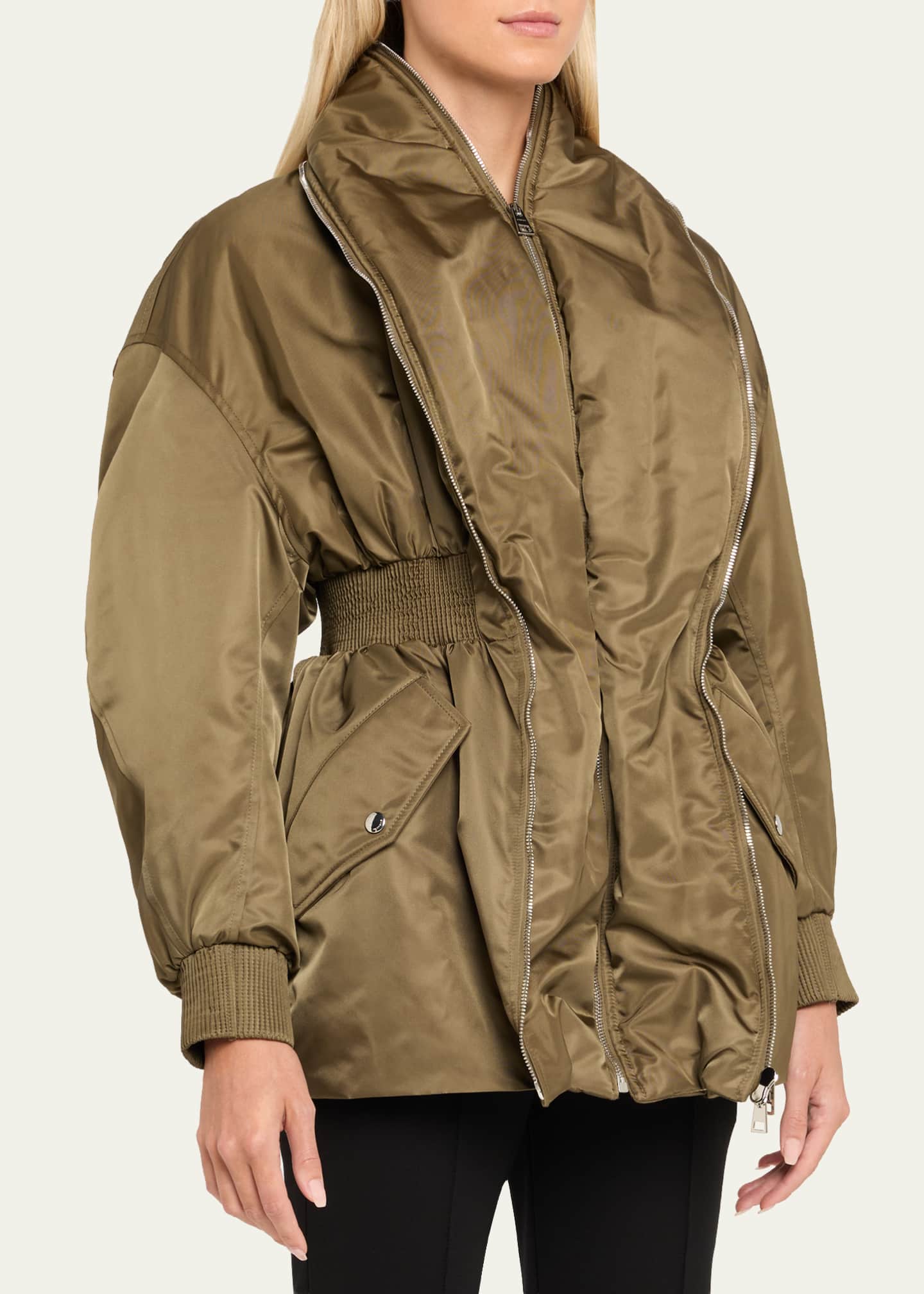 Givenchy Dual-Zipper Shawl Collar Bomber Jacket - Bergdorf Goodman