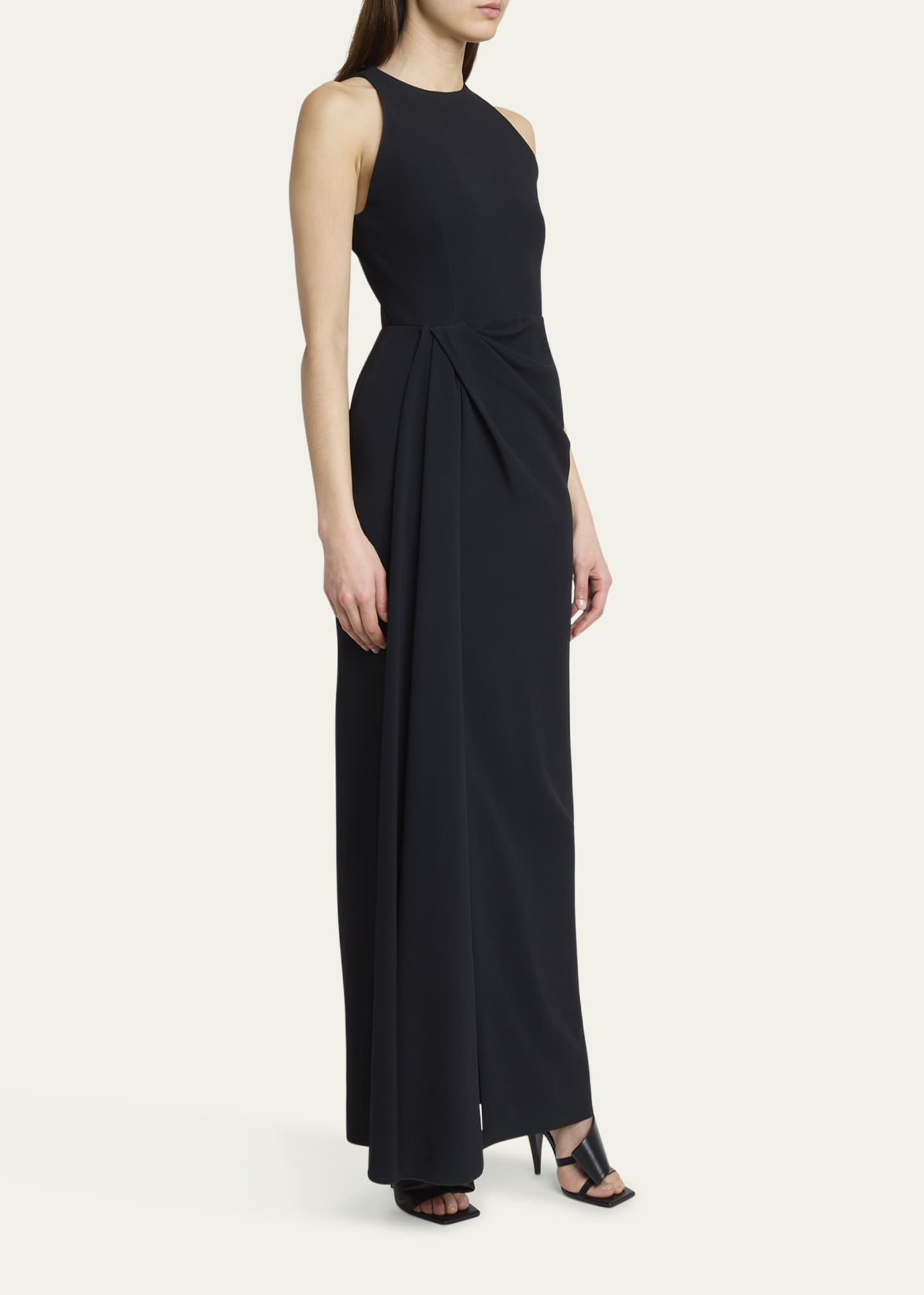 Givenchy Draped High-Neck Maxi Dress - Bergdorf Goodman