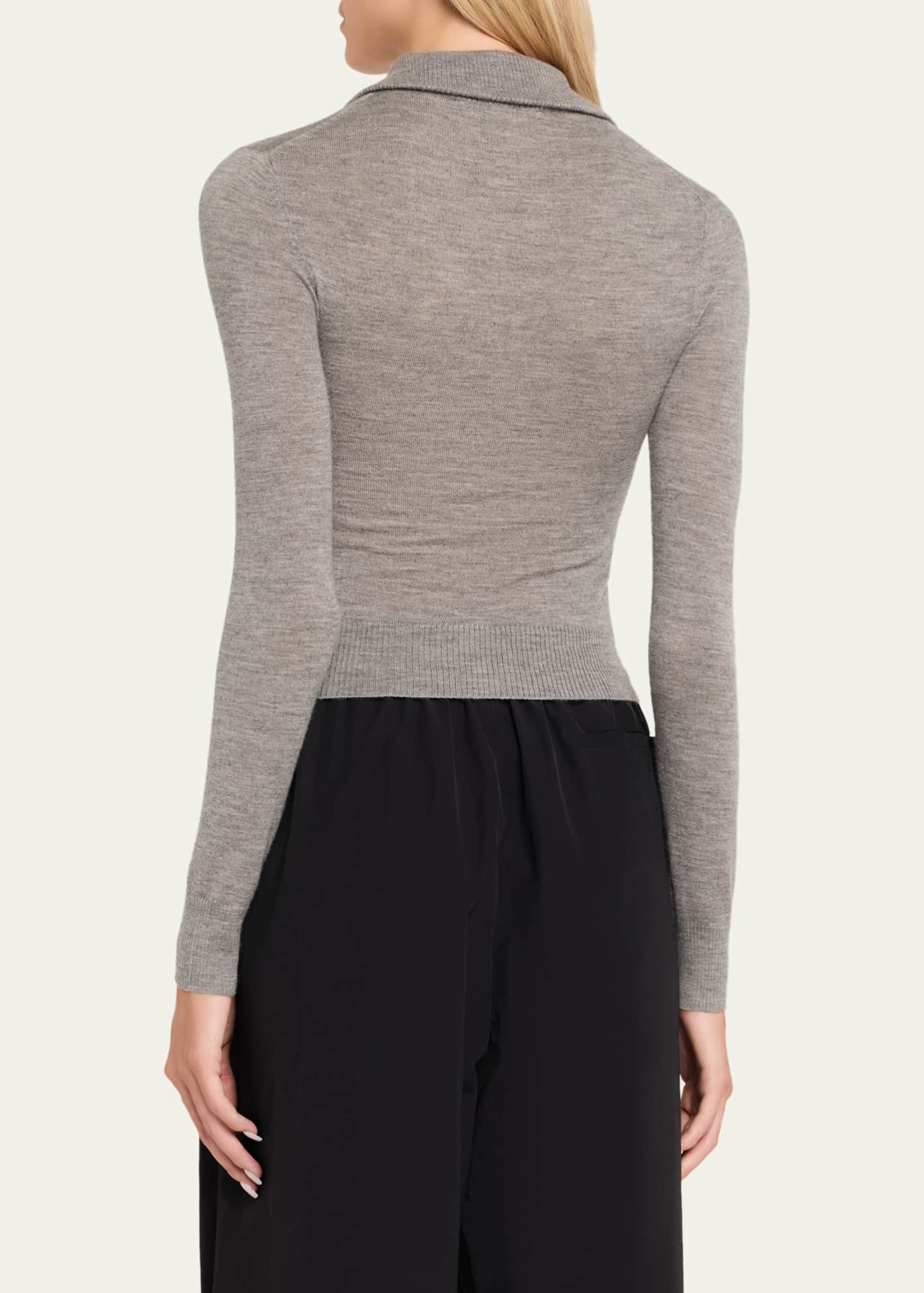 Brandon Maxwell The Paxton Half-Zip Turtleneck Sweater - Bergdorf