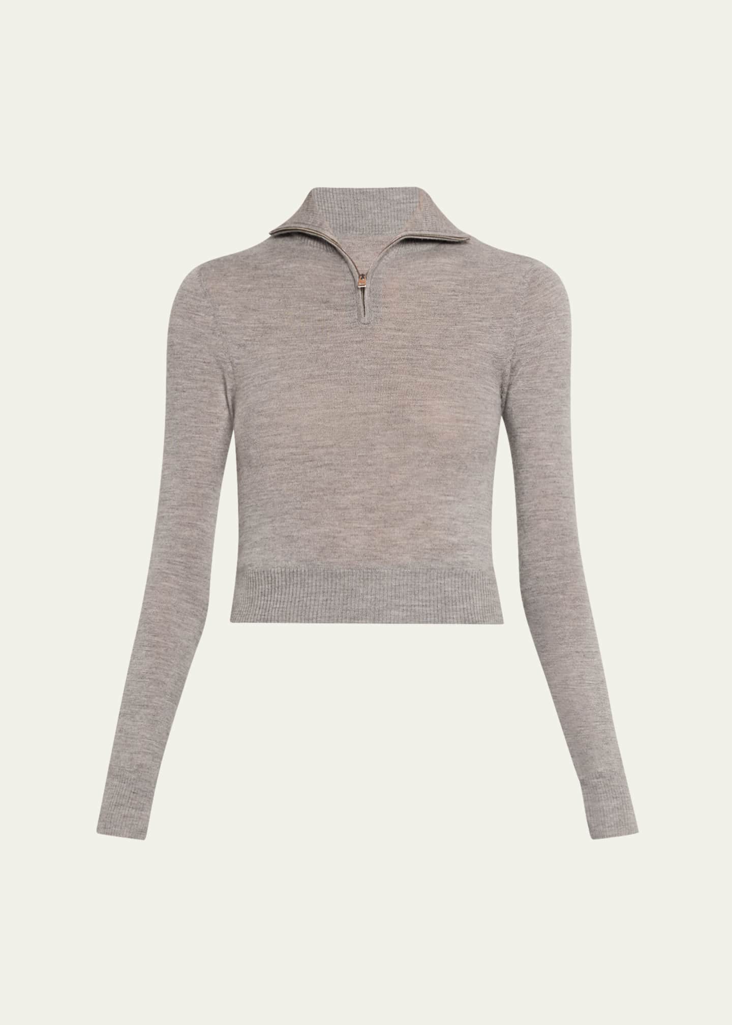 Brandon Maxwell The Paxton Half-Zip Turtleneck Sweater - Bergdorf