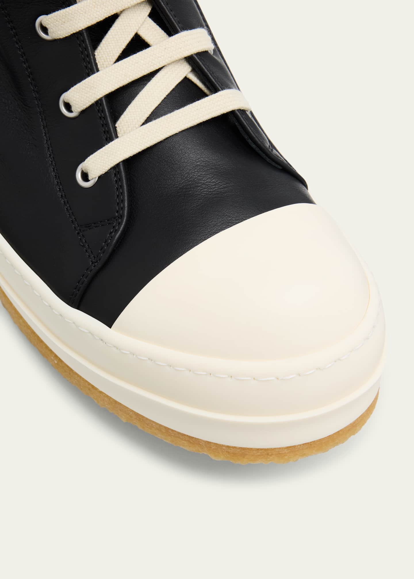 Rick Owens Men's Creep Leather High-Top Sneakers - Bergdorf
