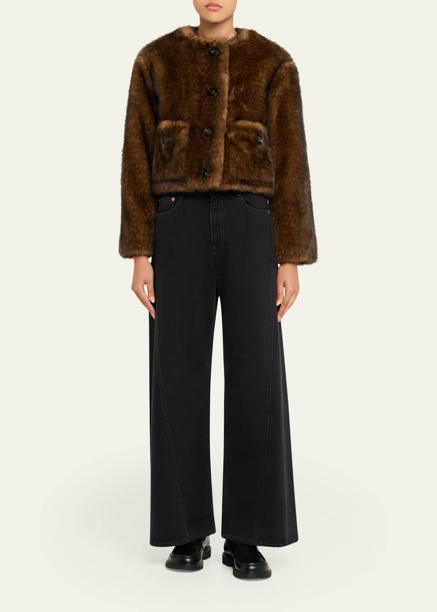 Marc Jacobs Teddy Cropped Jacket - Bergdorf Goodman