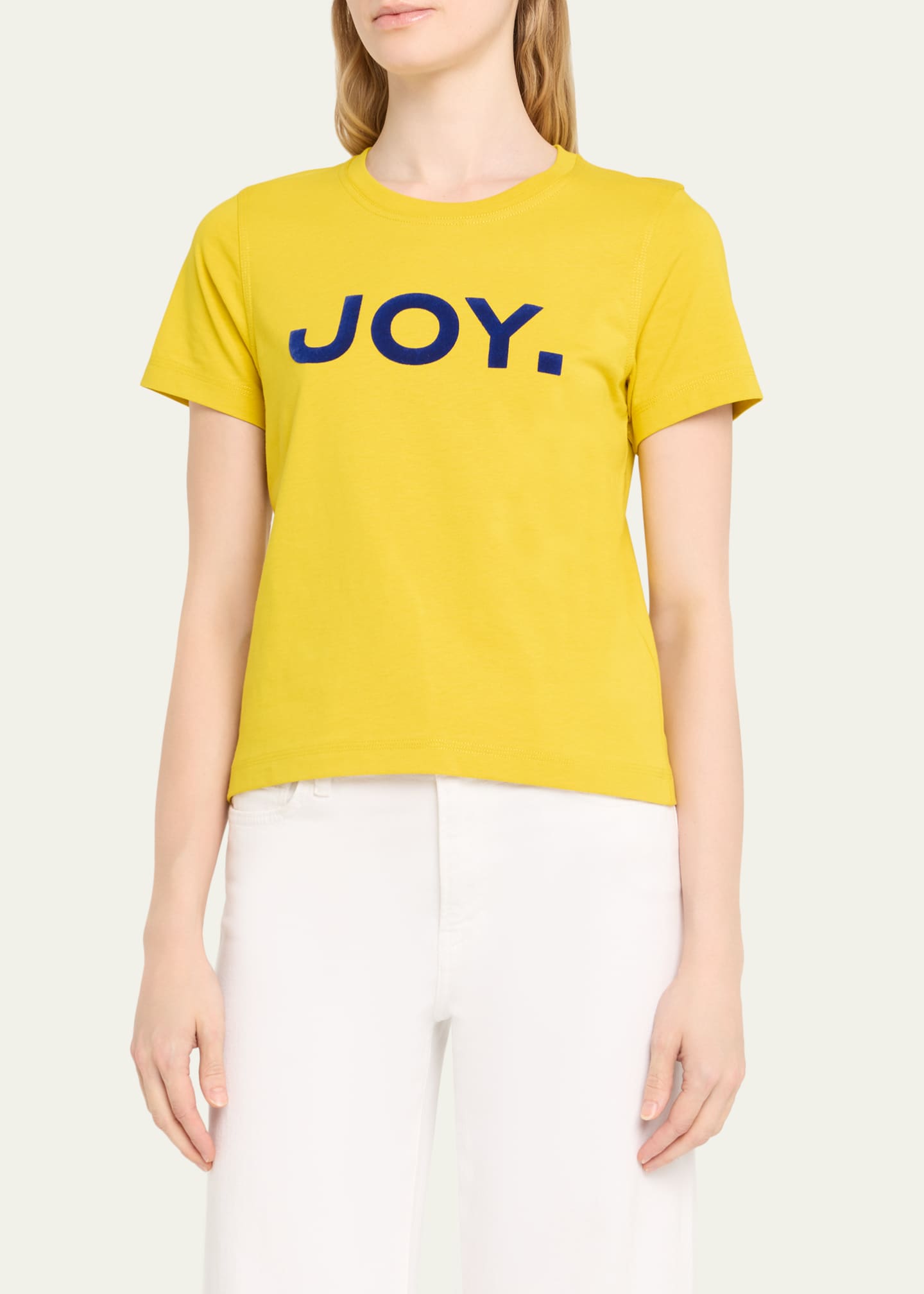 Marc Jacobs Joy Flocked Short-Sleeve Slim T-Shirt Image 4 of 5