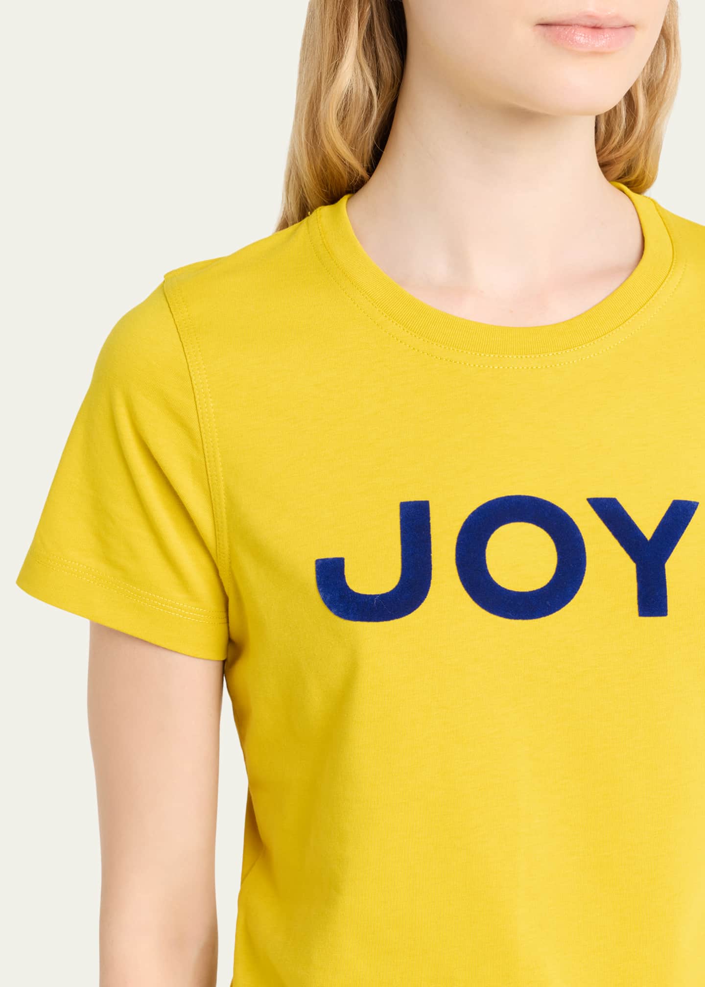 Marc Jacobs Joy Flocked Short-Sleeve Slim T-Shirt Image 5 of 5