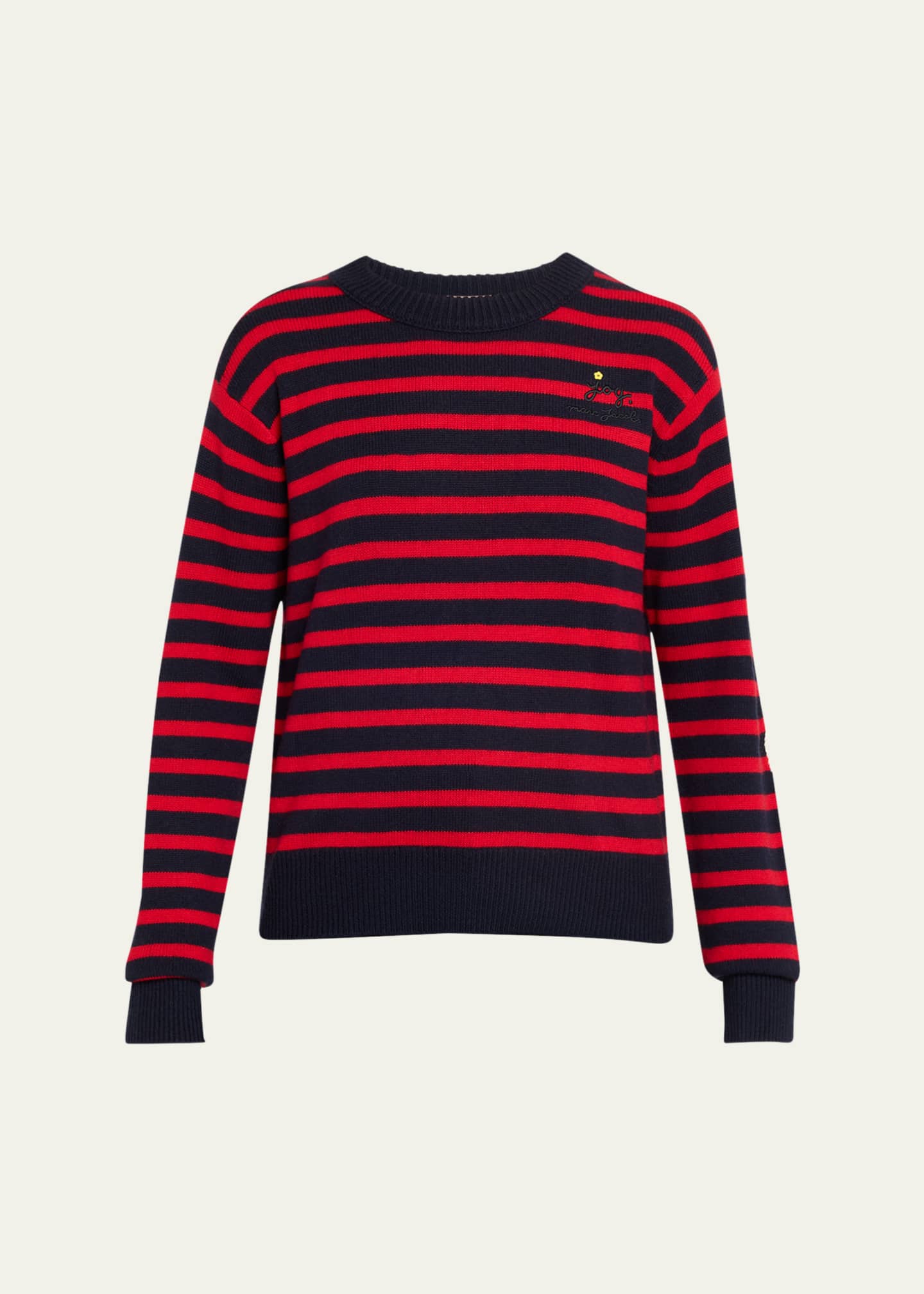 MARC JACOBS - 新品 MARC JACOBS CREW NECK SWEATER 半袖ニット Marc Jacobs Joy Striped Crewneck Sweater - Bergdorf Goodman