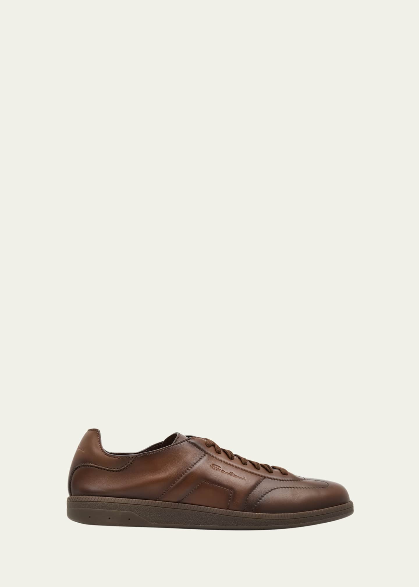 Santoni Men's Soft Burnished Calfskin Slip-On Sneakers - Bergdorf