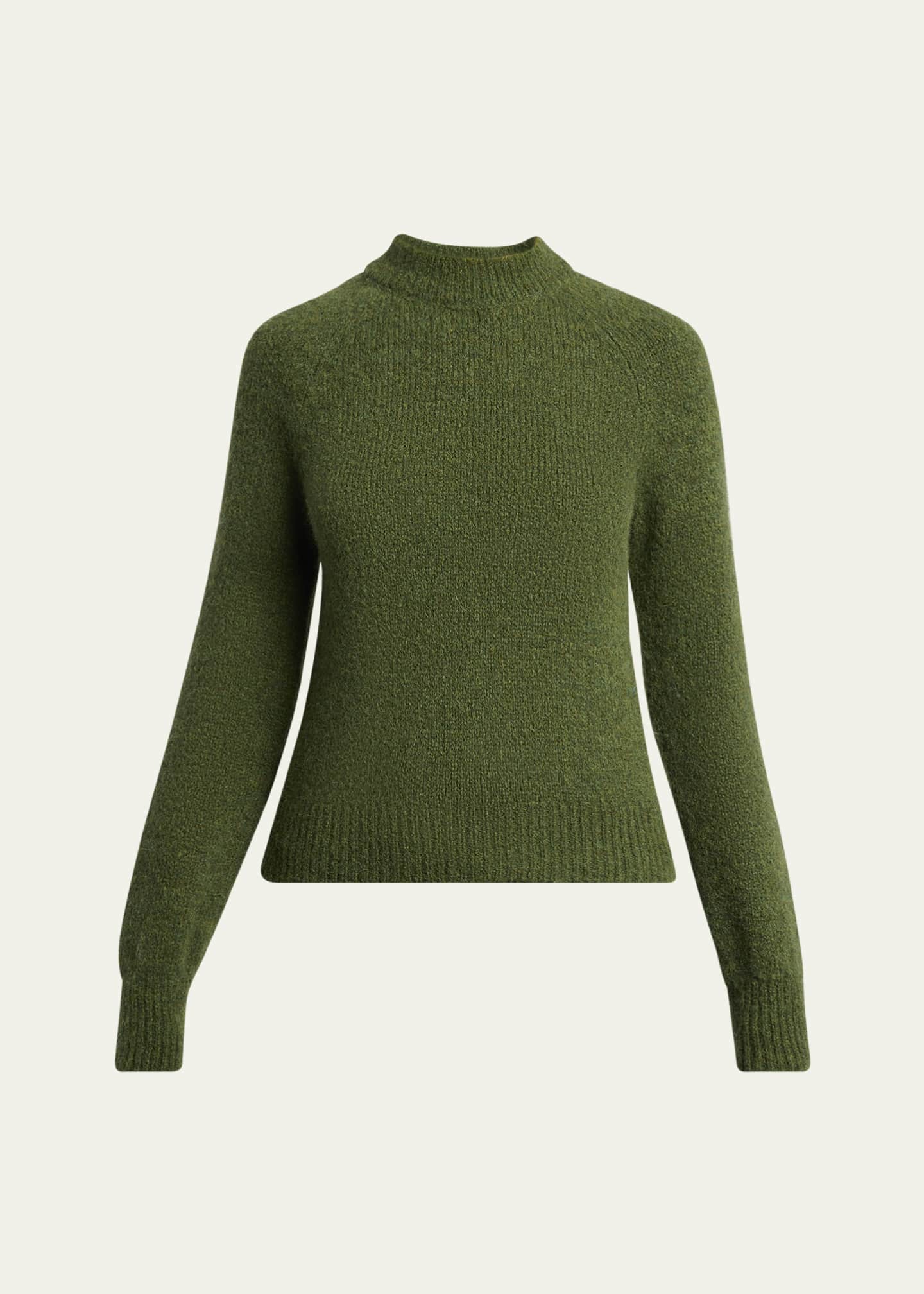 Dries Van Noten Texas Mock-Neck Alpaca Sweater - Bergdorf Goodman